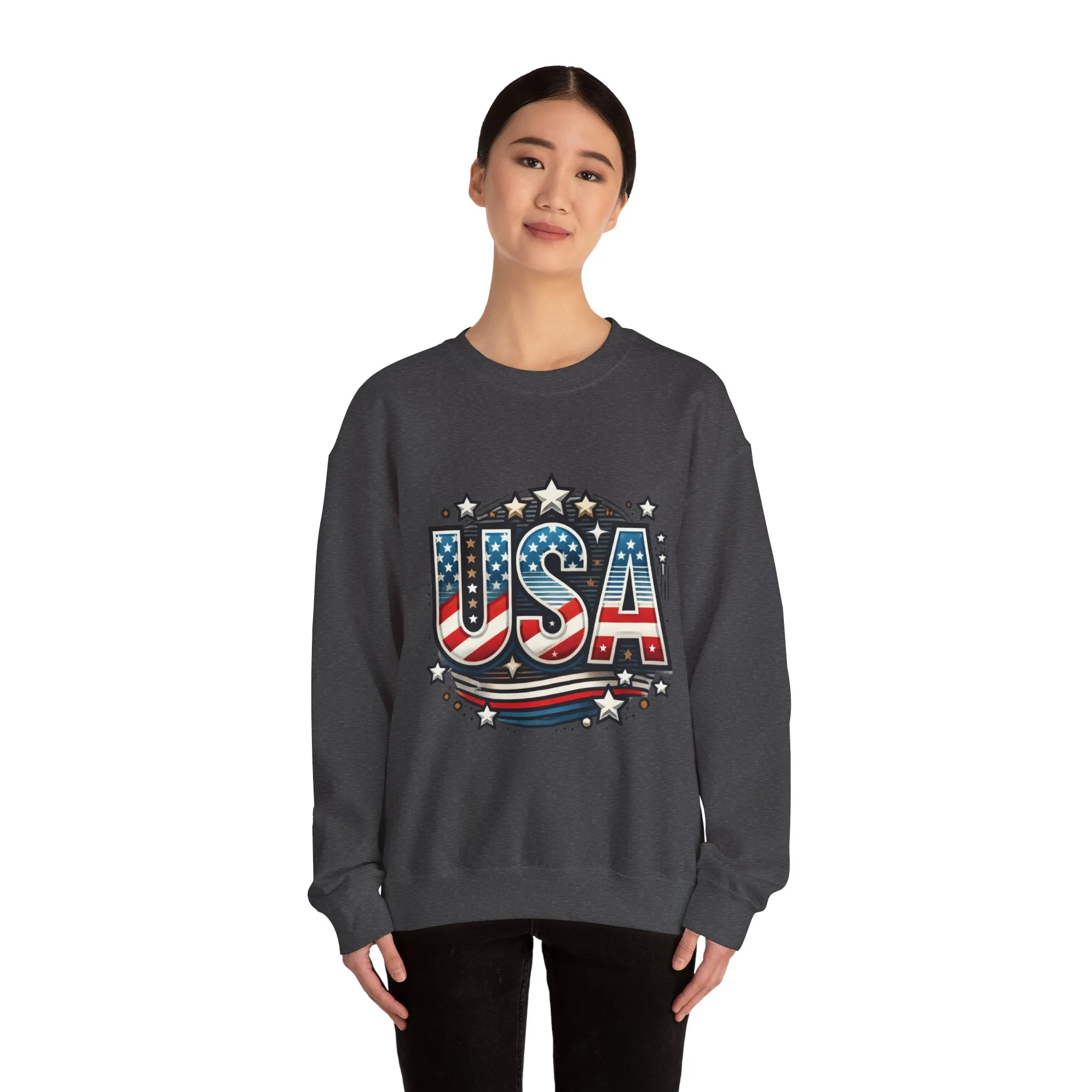 USA Pride Crewneck Sweatshirt, Comfortable Unisex Top, Great for Fourth of July, Independence Day, Everyday Wear, Cozy Gift - Image 16