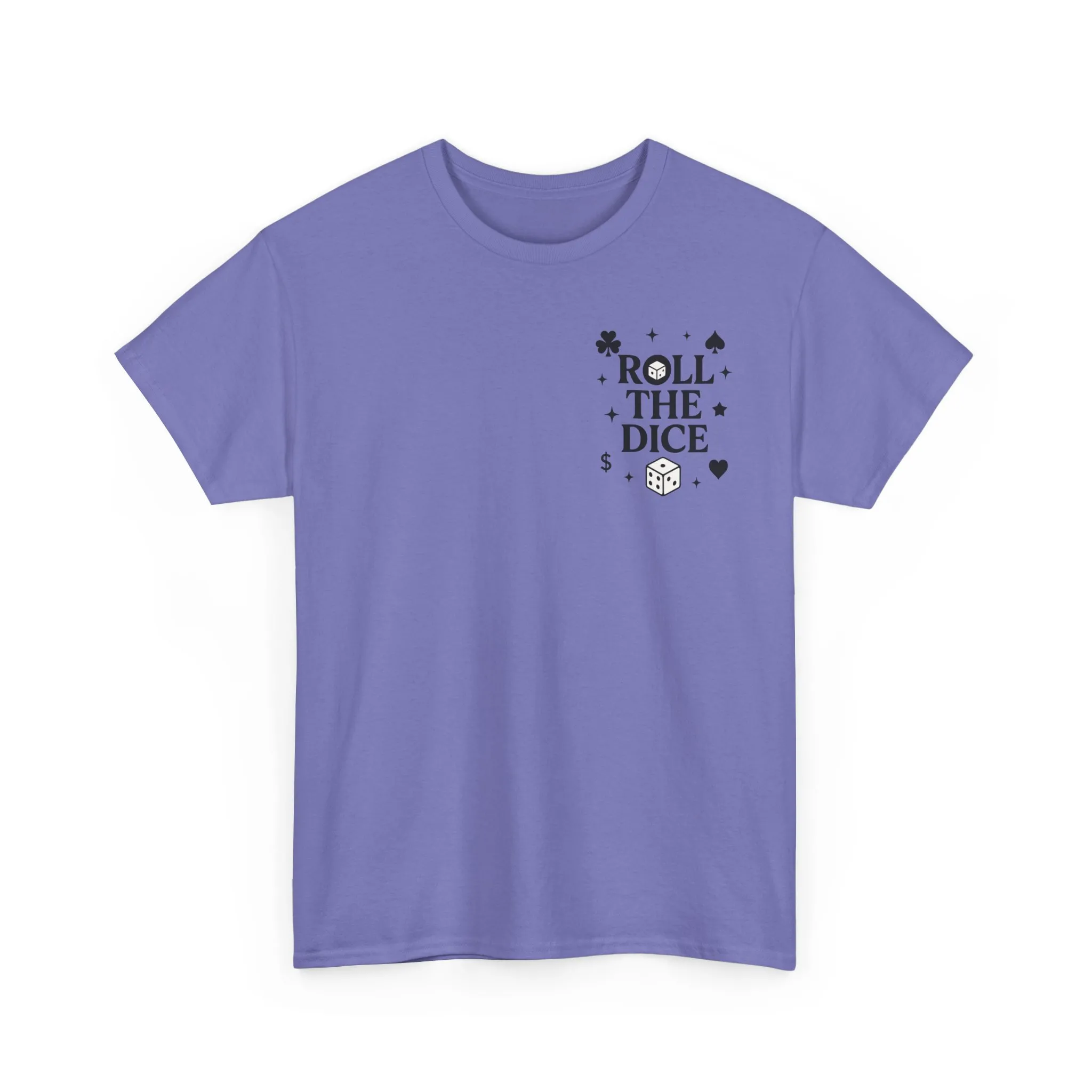 Front & Back Print unisex T-Shirt, Roll the Dice Tee for Men, Vintage Gambling Shirt, Casino Gift, Poker Gift, Card Games Gift, Queen of Luck - Image 44