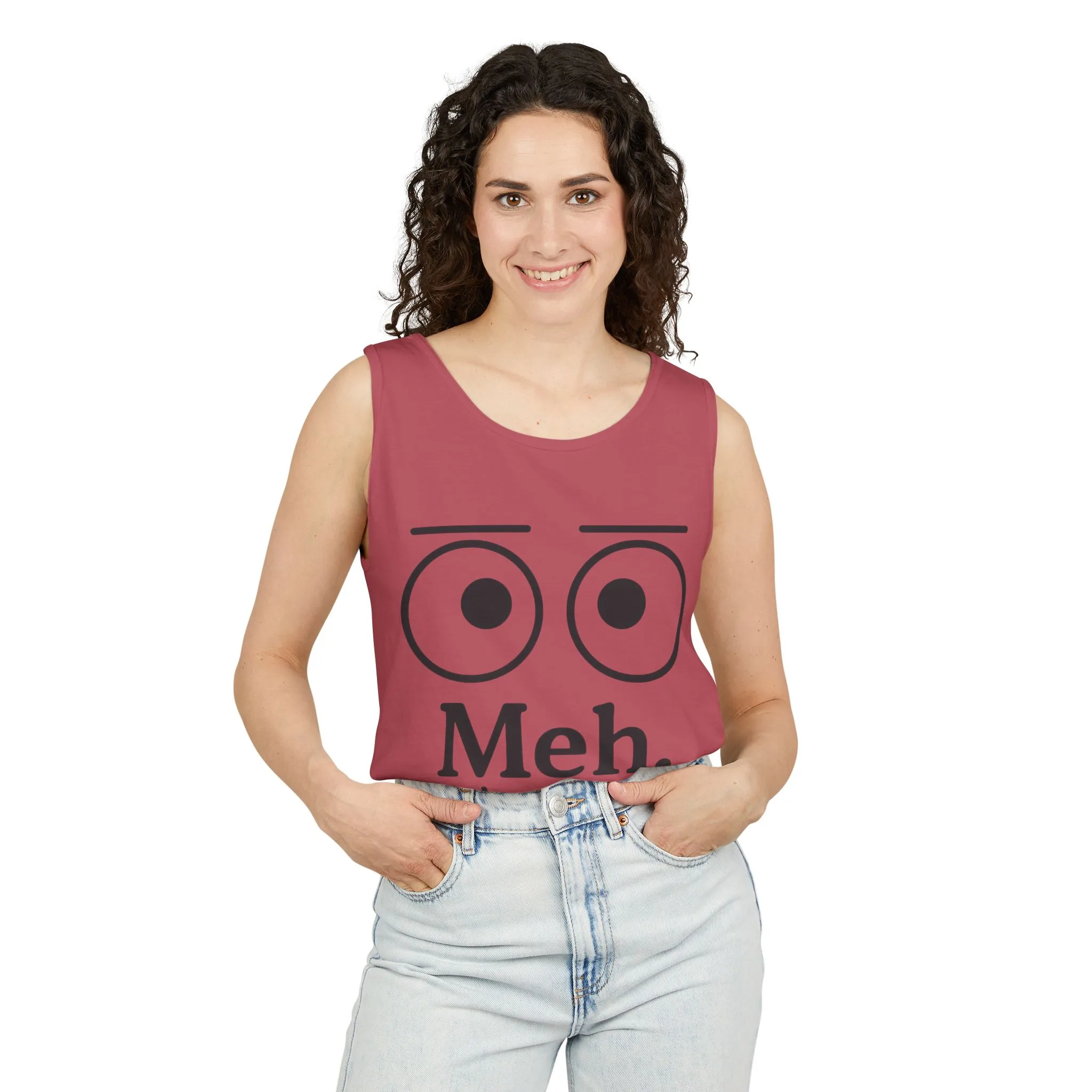 Womens Funny Graphic Tank Top with 'Meh. Wow... so exciting' Quote, Casual Wear, Summer Apparel, Gift for Friends, Humor Tank - Image 26