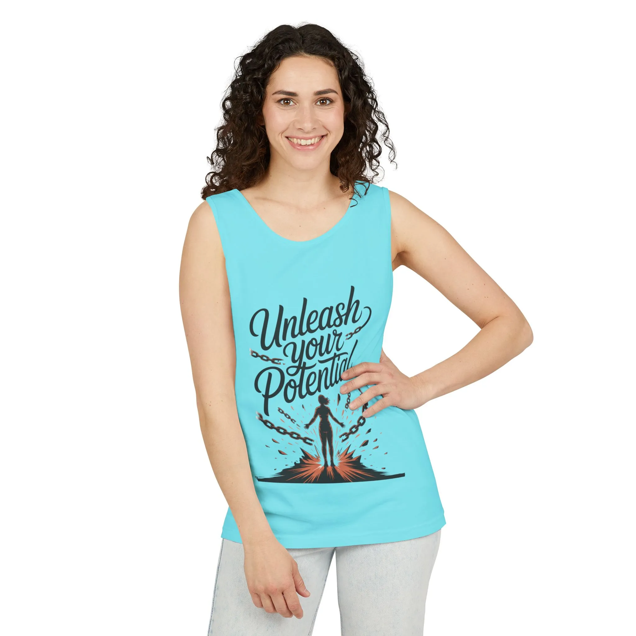 Unleash Your Potential Tank Top, Motivational Athletic Gear, Womens Workout Clothing, Inspirational Summer Outfit, Fitness Gift, [...] - Image 12