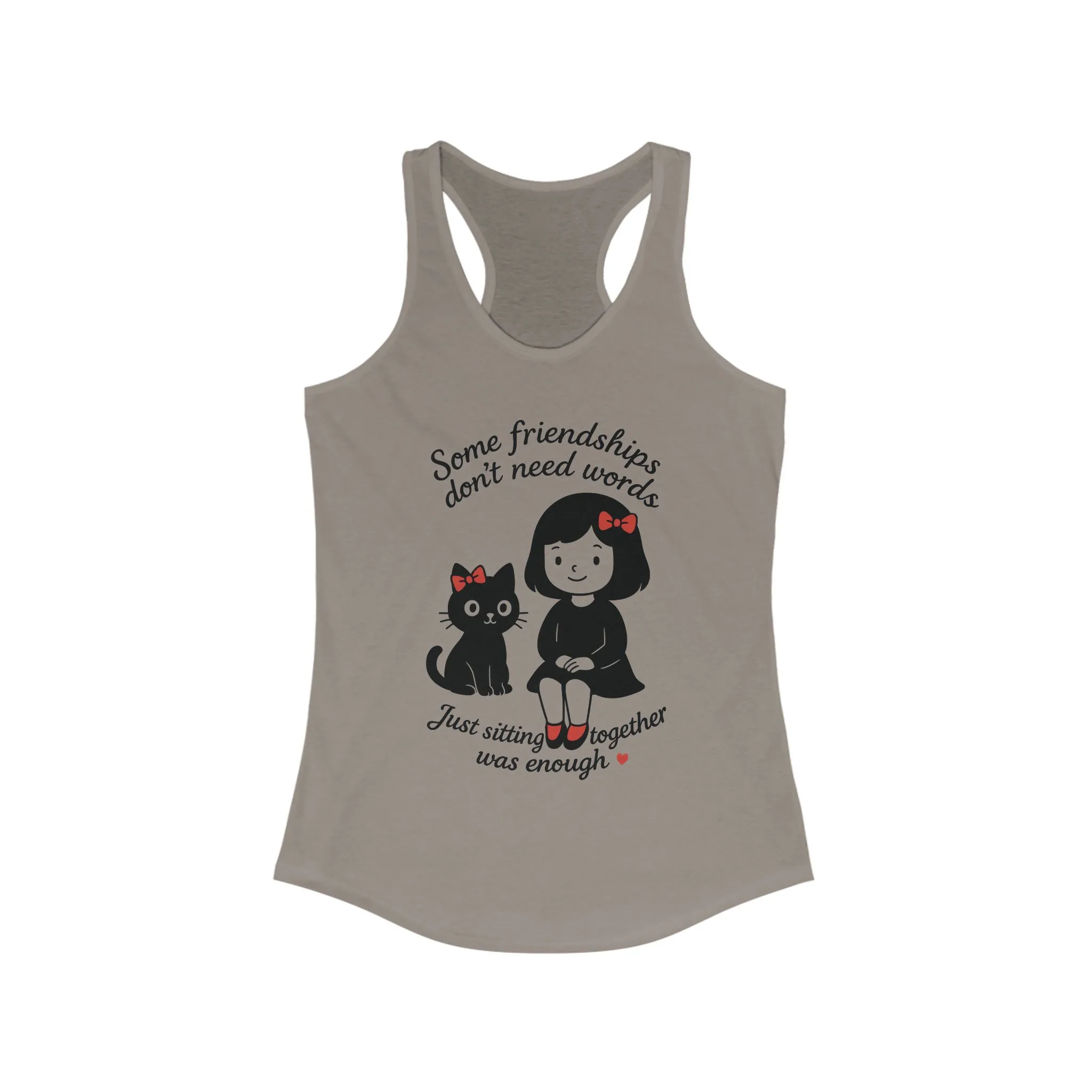 Friendship Cat Love Tank Top, Cute Summer Shirt, Gifts for Cat Lovers, Women's Casual Wear, Self-Care Apparel, Pet Owner Gift - Image 11