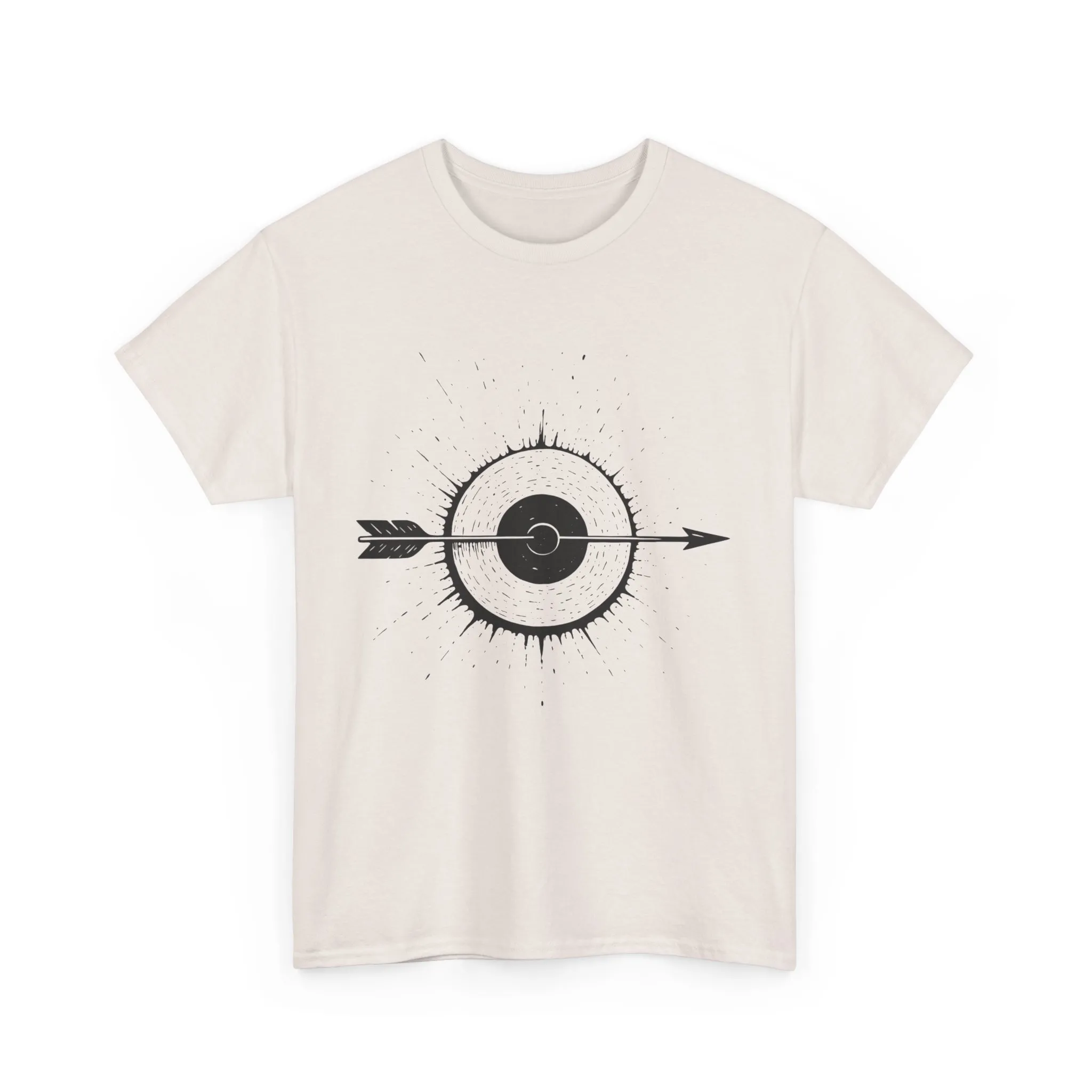 Artistic Arrow Graphic Unisex Cotton Tee, Motivational Shirt, Casual Wear, Gift for Him/Her, Trendy Fashion - Image 10