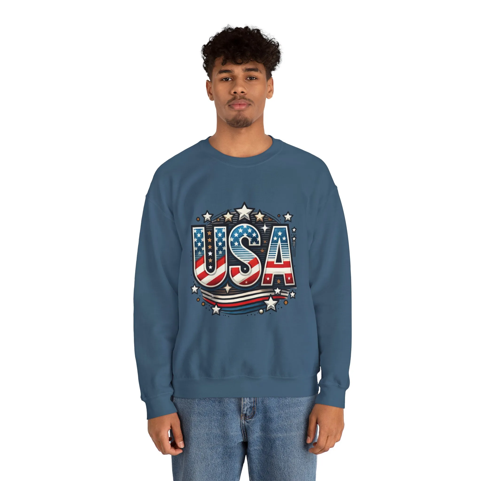 USA Pride Crewneck Sweatshirt, Comfortable Unisex Top, Great for Fourth of July, Independence Day, Everyday Wear, Cozy Gift - Image 25