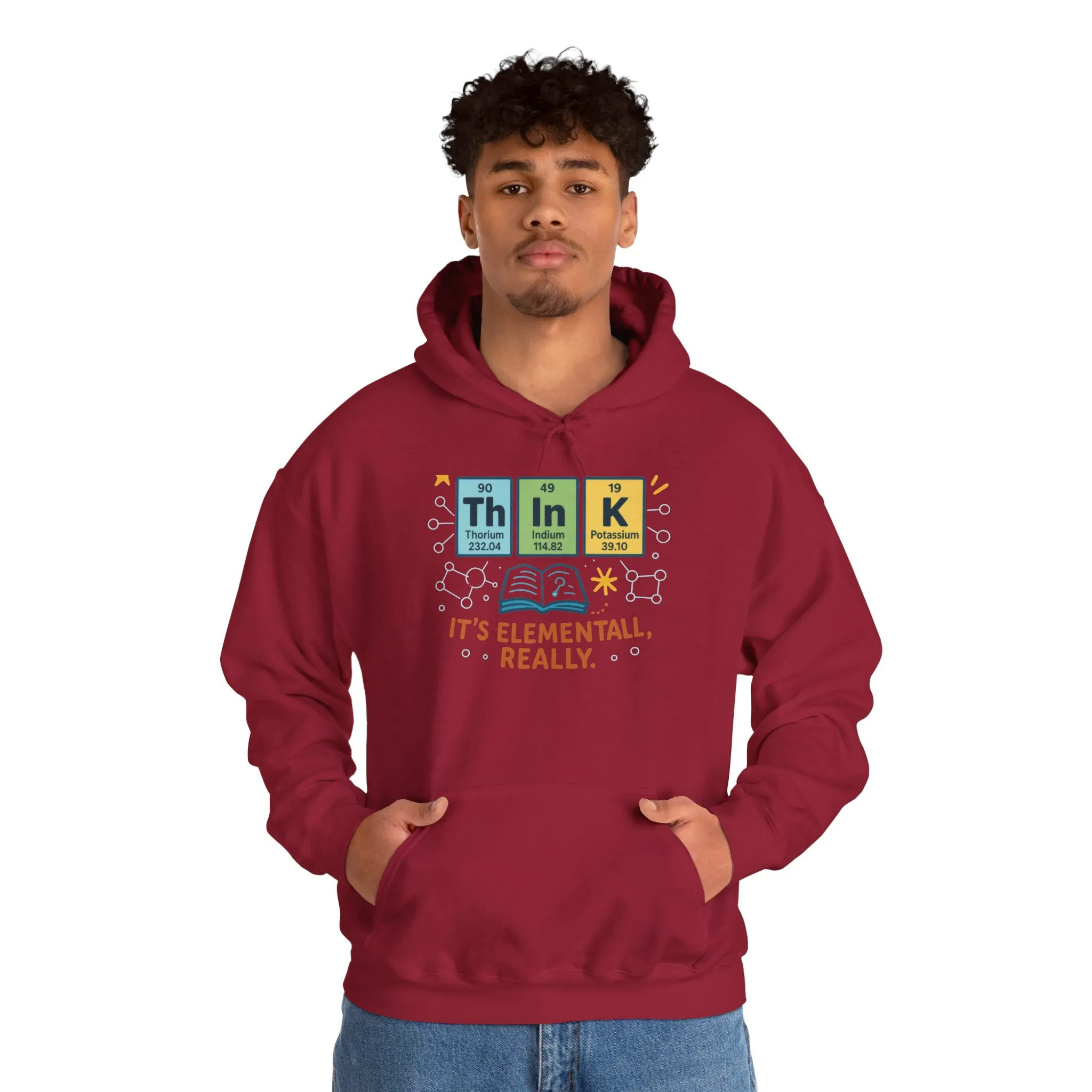 Science Hoodie for Men, Funny Nerd Hoodie, Element of Humor Sweatshirt, Science Lover Gift for Him, Chemistry Lover Gift - Image 39