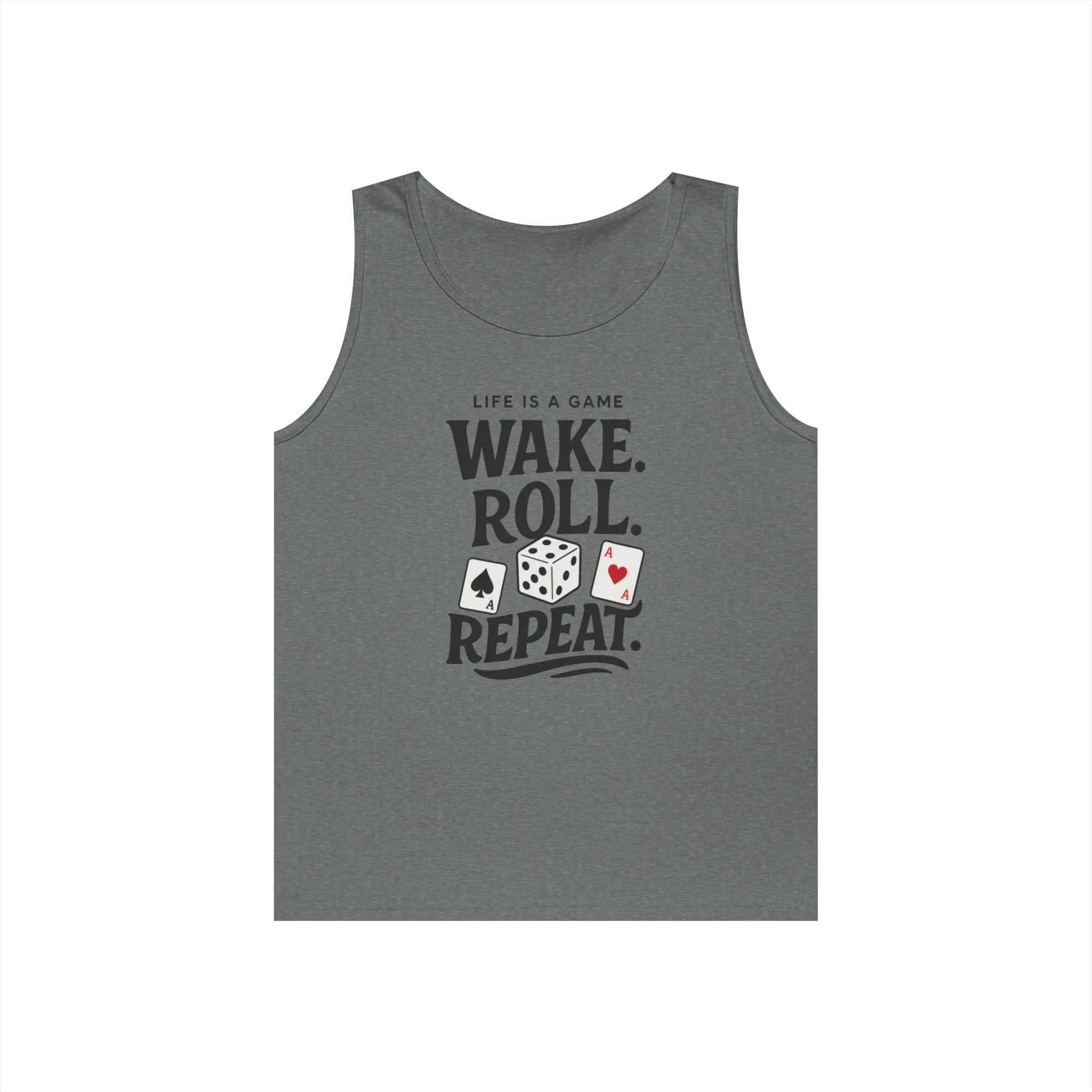 Game Themed Tank Top, Casual Tee, Gift for Gamers, Fun Workout Top, Funny Dice & Cards Shirt, Unisex Gambling Gift - Image 13