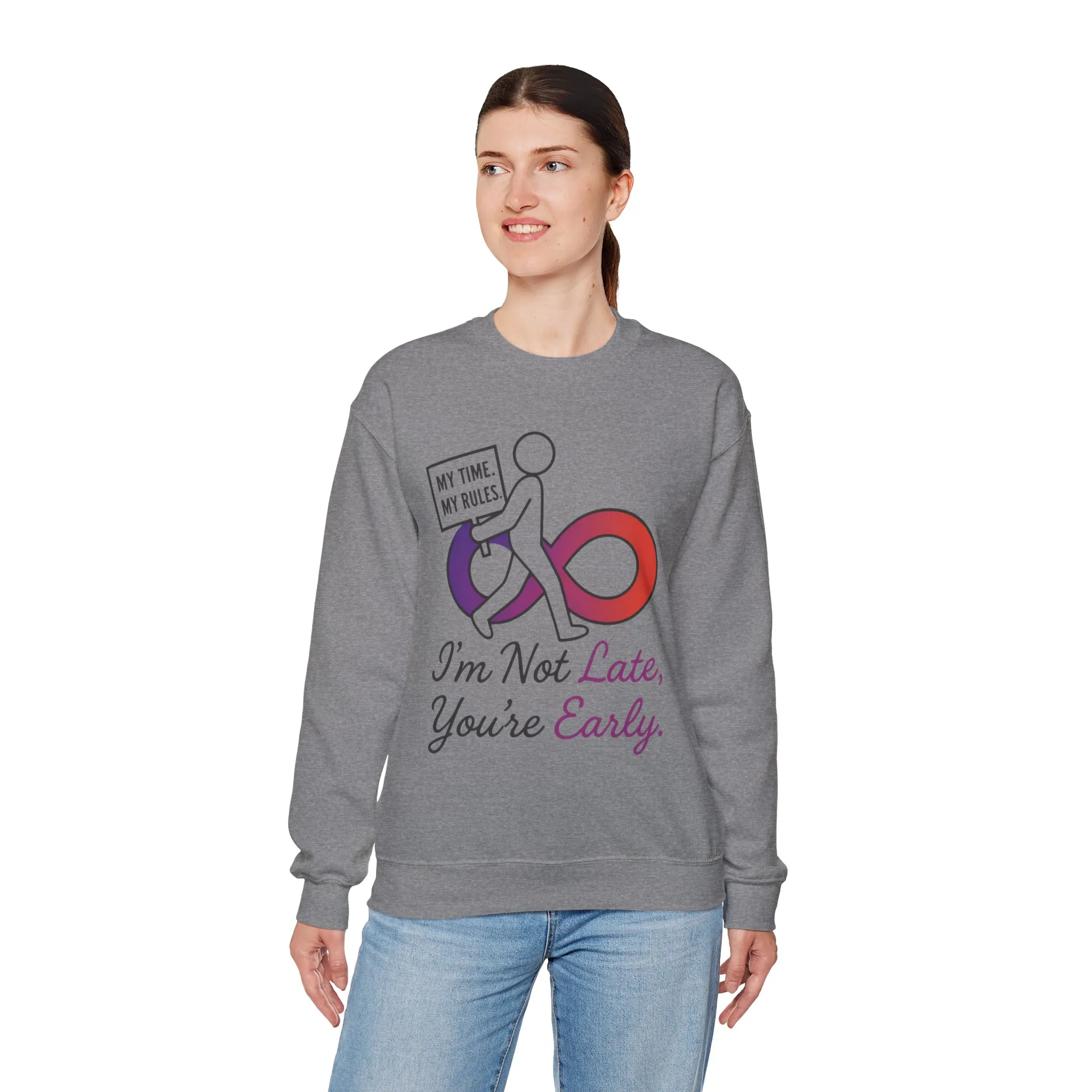 My Time, My Rules Funny Crewneck Sweatshirt, Womens Pullover, Gift for Her, Birthdays, Humor Clothing, Casual Style - Image 12
