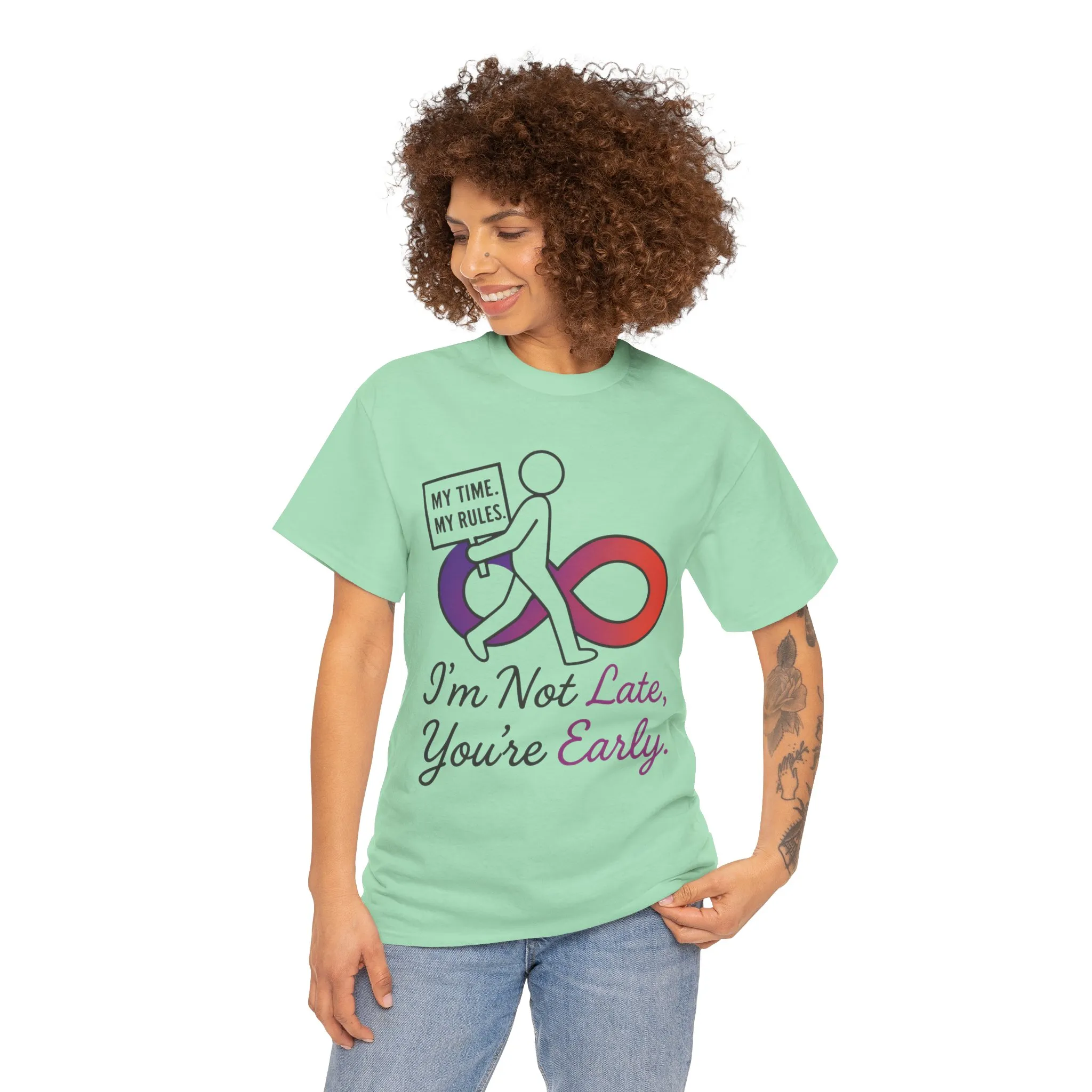 My Time My Rules Women's Heavy Cotton Tee, Funny T-Shirt, Casual Wear, women empowerment tee, confident woman shirt, self love t shirt - Image 17