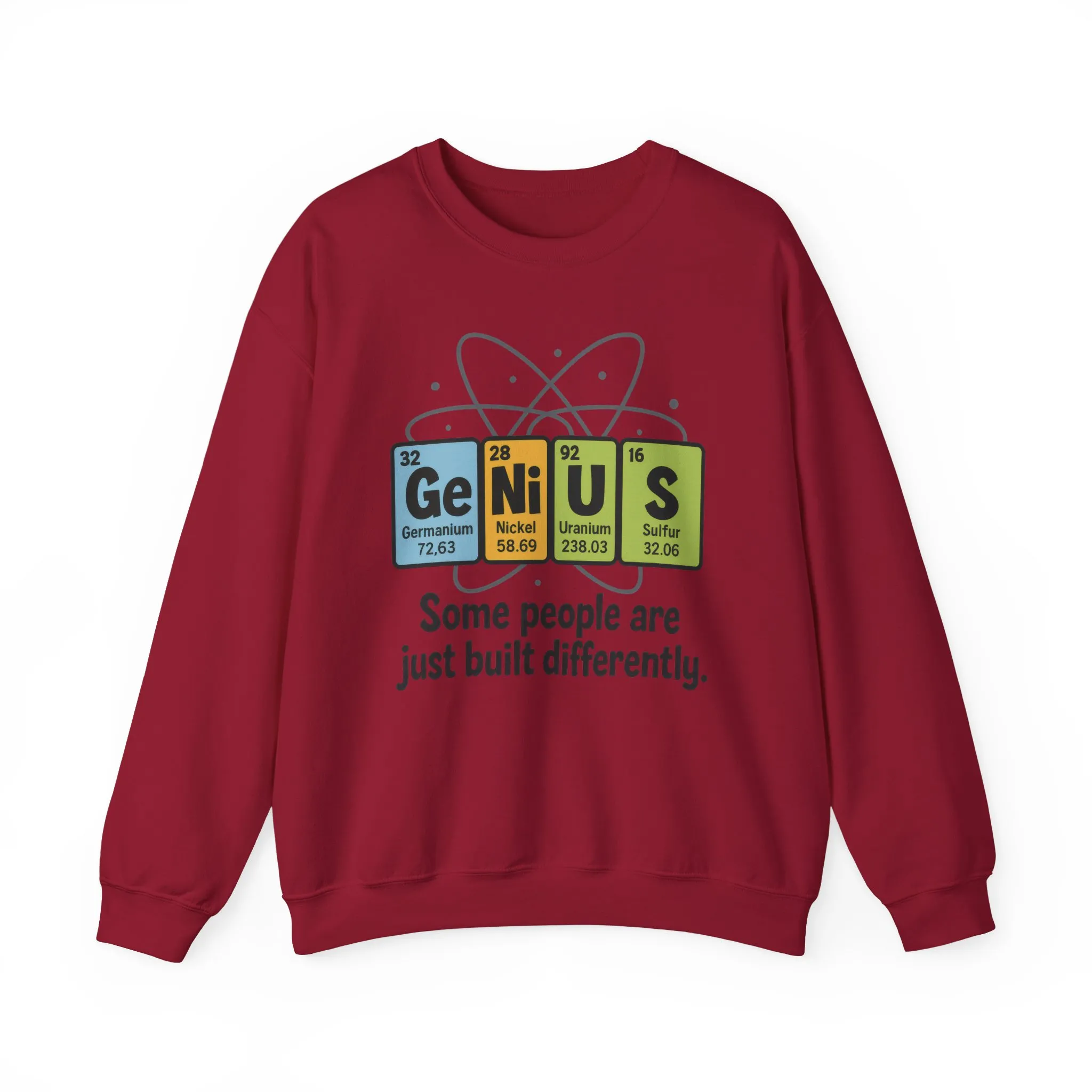 Funny Womens Science Sweatshirt, Genius Periodic Table Pullover, Nerdy Chemistry Gift for Her, Funny Gift for Nerds, Science Geek Apparel - Image 2