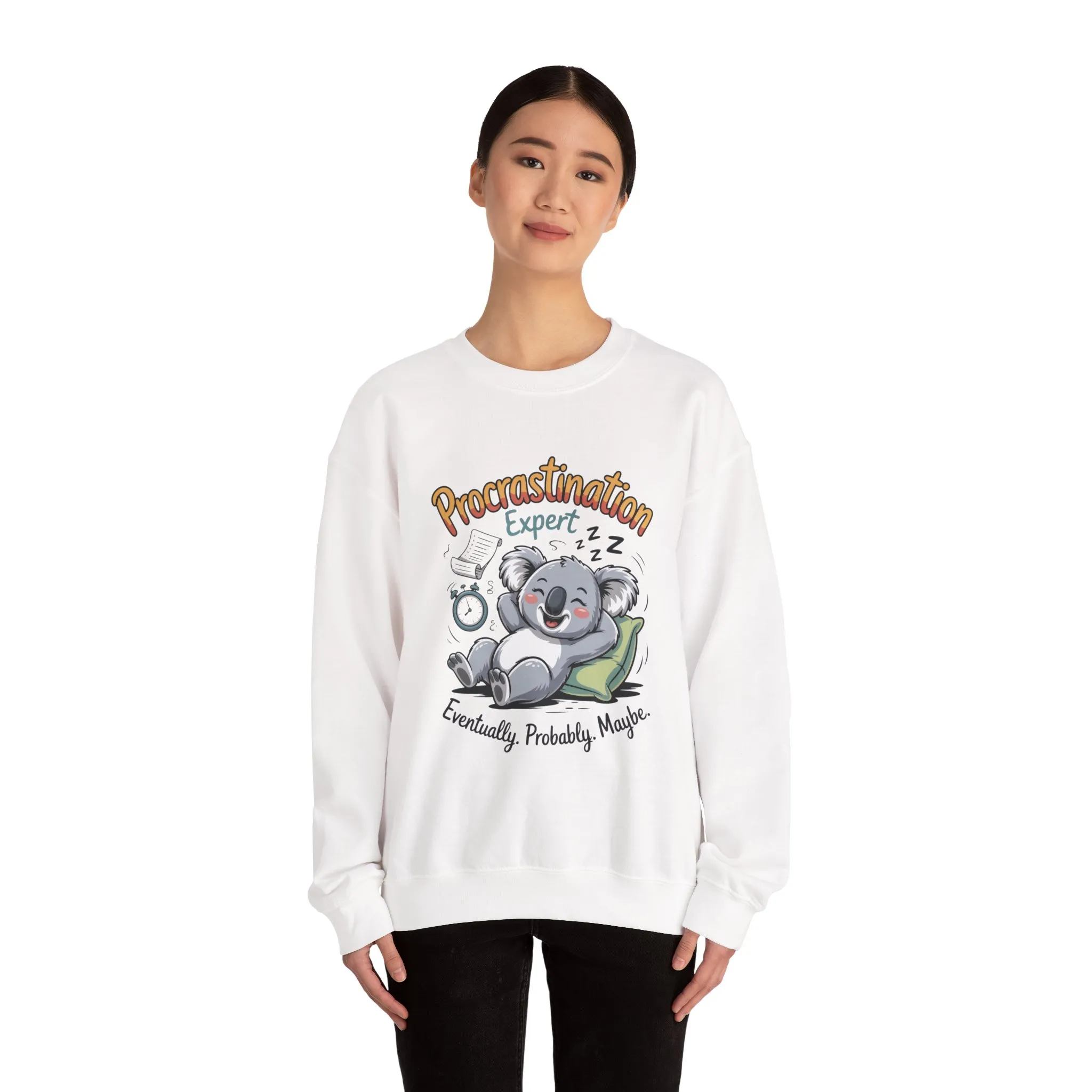 Procrastination Expert Sweatshirt, Funny Crewneck, Cozy Gift for Students, Lazy Day Apparel, Womens Sweatshirt for Relaxation - Image 32