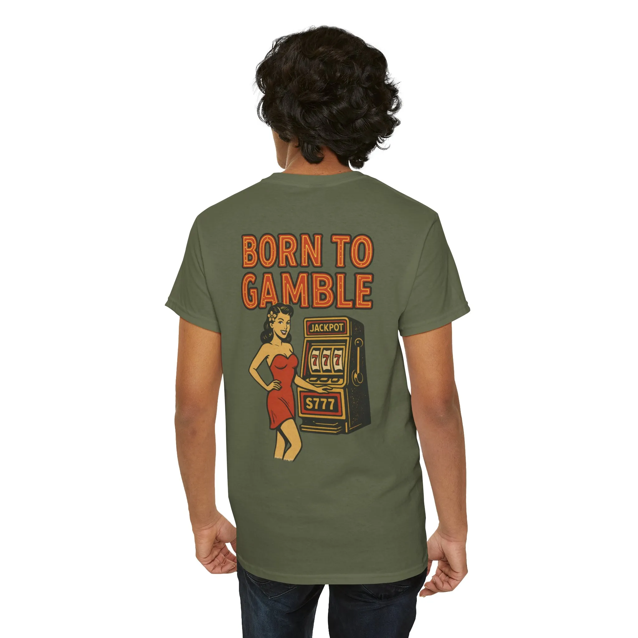 Lucky Hand Unisex Heavy Cotton Tee, Casino T-Shirt, Gambler Gift, Gambling Humor Tee, Playful Gaming Apparel, Lucky Shirt, Slot Machine Tee - Image 39