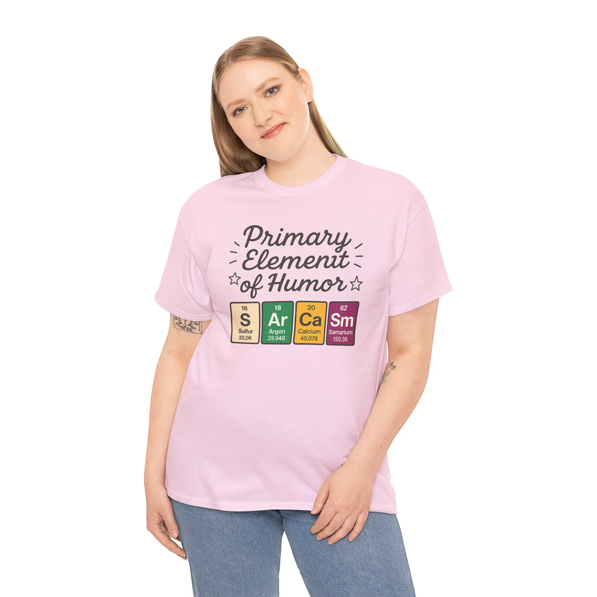 Funny Womens Sarcasm T-Shirt, Element of Humor Tee, Science Nerd Shirt, Chemistry Humor Tee, Gift for Science Lovers, Science Party Apparel