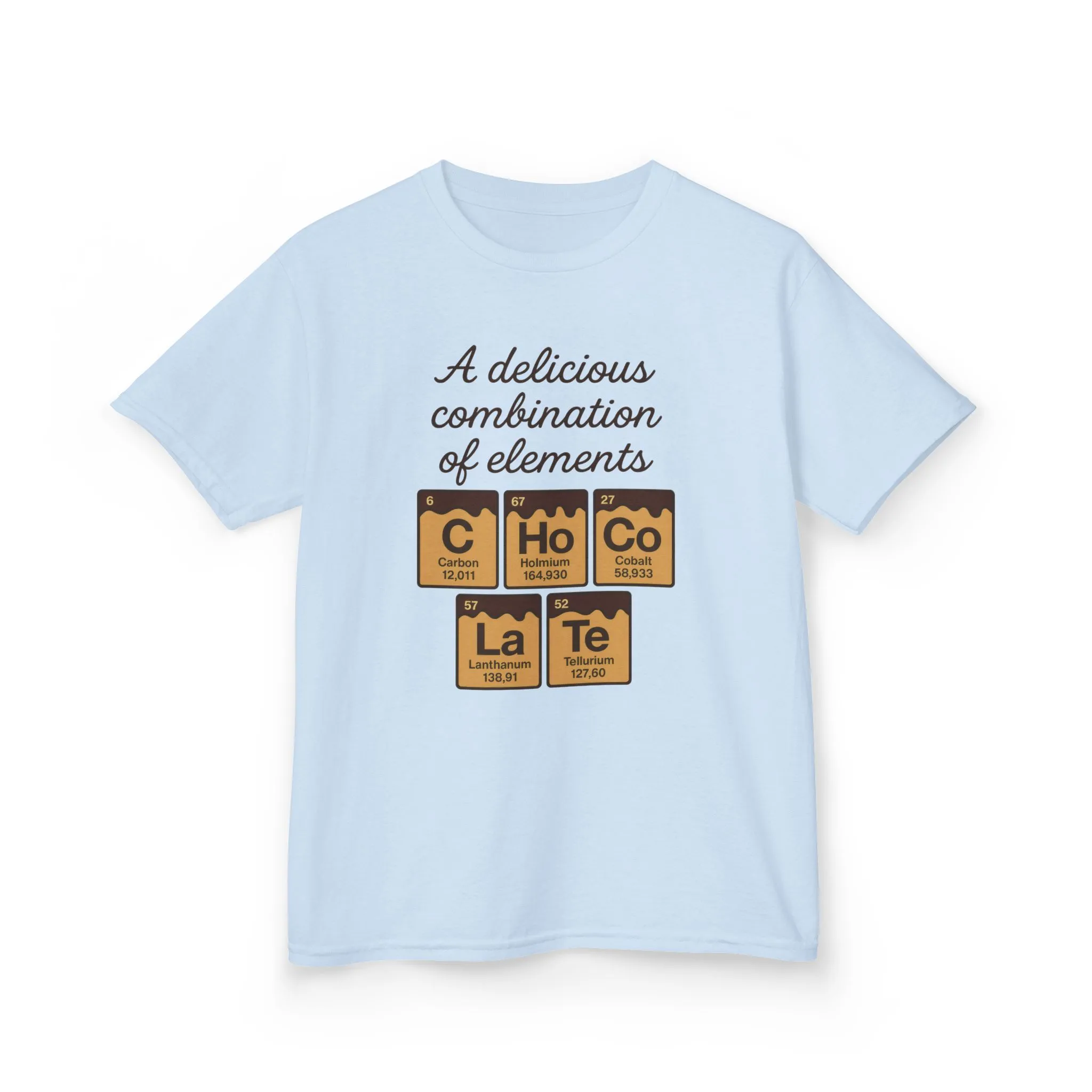Funny Chocolate Science Young Girl T-Shirt, Choco-LaTe Element Shirt, Sweet Science Gift, Children's Gift, Birthday Party - Image 21