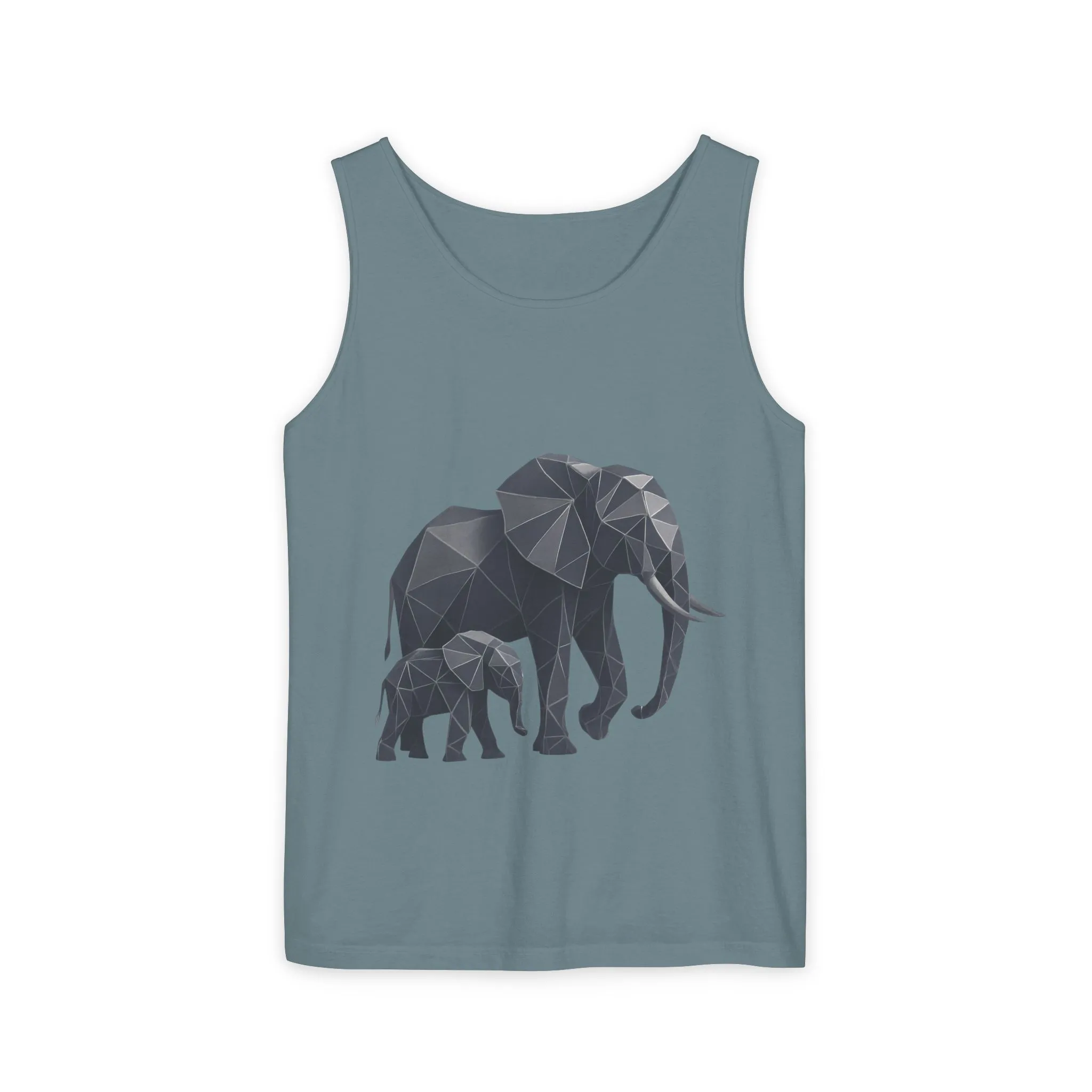 Elephant Family Unisex Tank Top, Animal Lover Gift, Casual Wear, Summer Essentials, Eco-Friendly Apparel, Wildlife Shirt - Image 15
