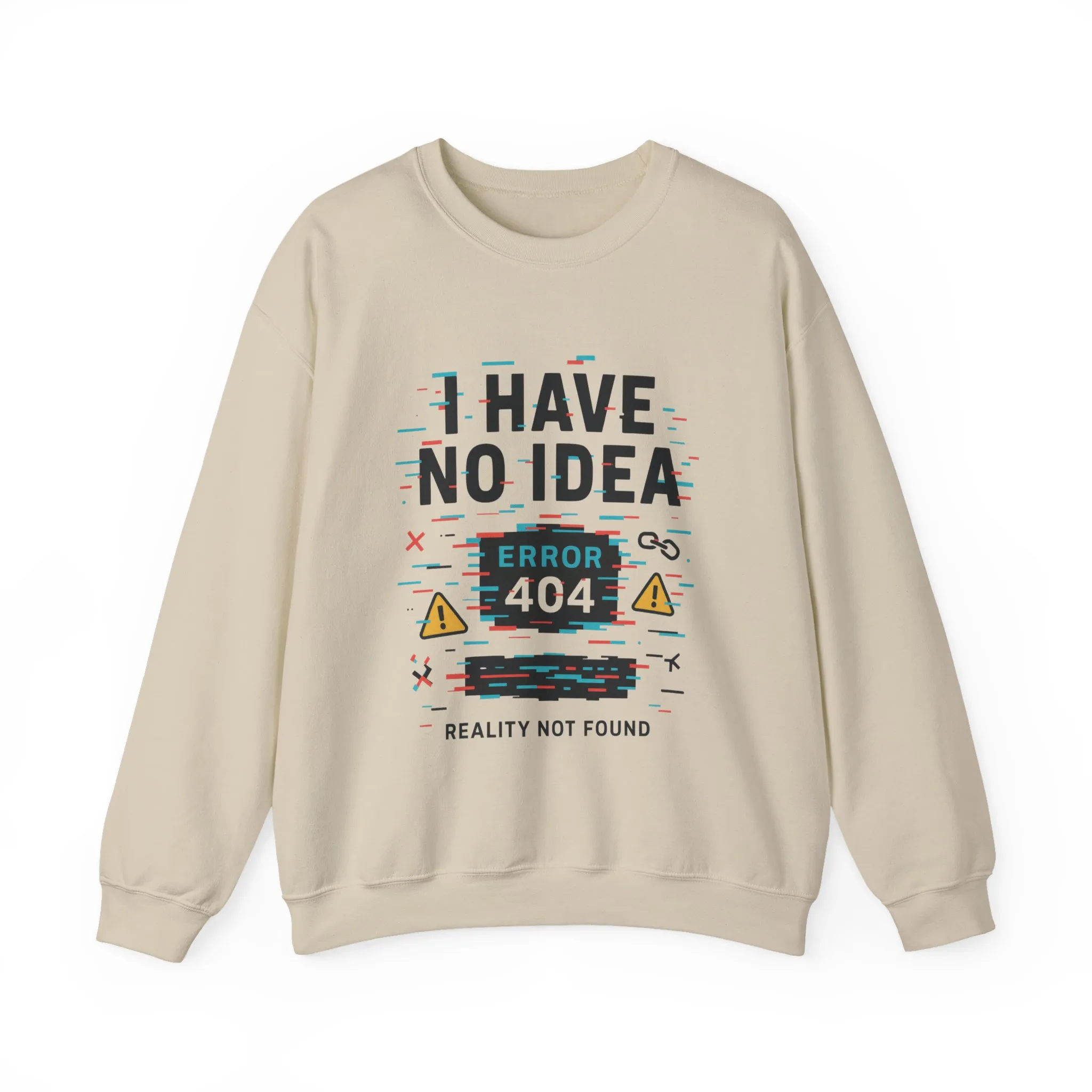 Error 404 Humor Crewneck Sweatshirt, Comfy Unisex Oversized Sweater, Fun Casual Wear, Tech Lover Gift, Everyday Loungewear - Image 9