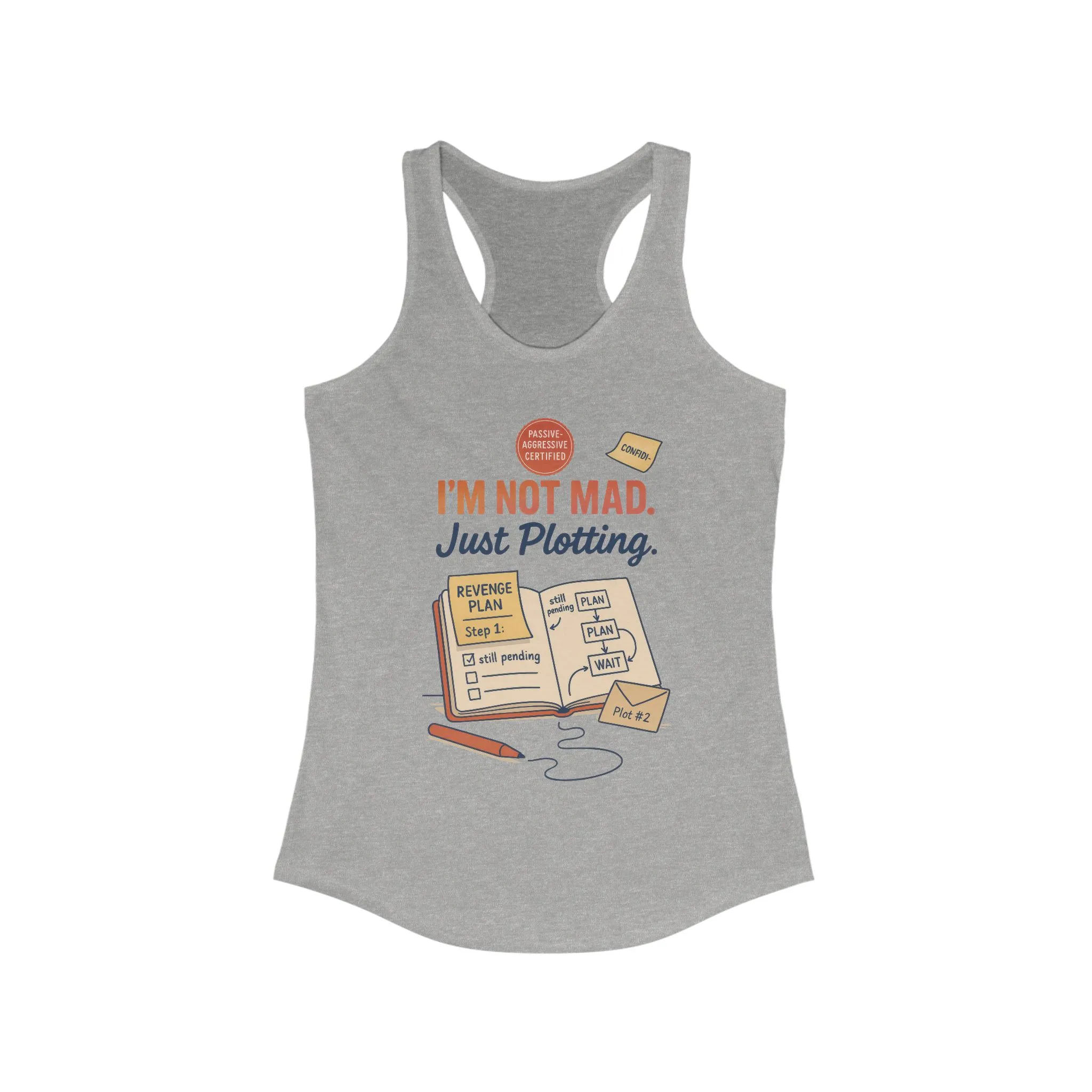 Women's Motivational Racerback Tank, Funny Tank Top, Sarcastic Women's Tank, Funny Passive Aggressive Revenge Tee - Image 9