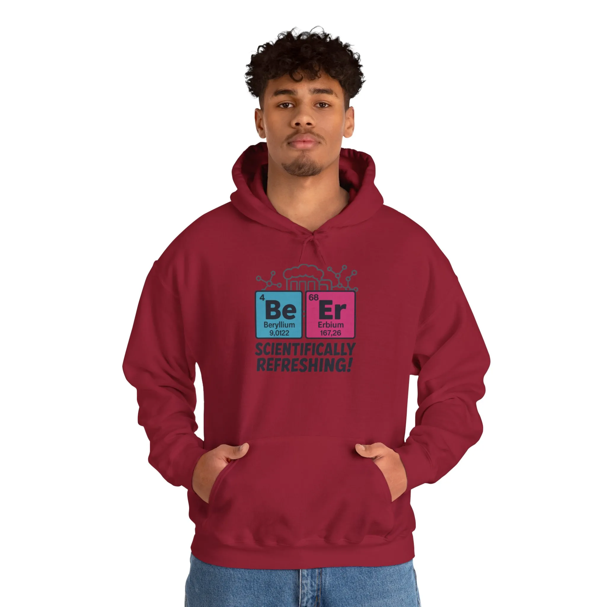 Scientifically Refreshing Beer Mens Hoodie, Gift for Beer Lovers, Science-Inspired Apparel, Perfect for Parties and Gatherings - Image 36