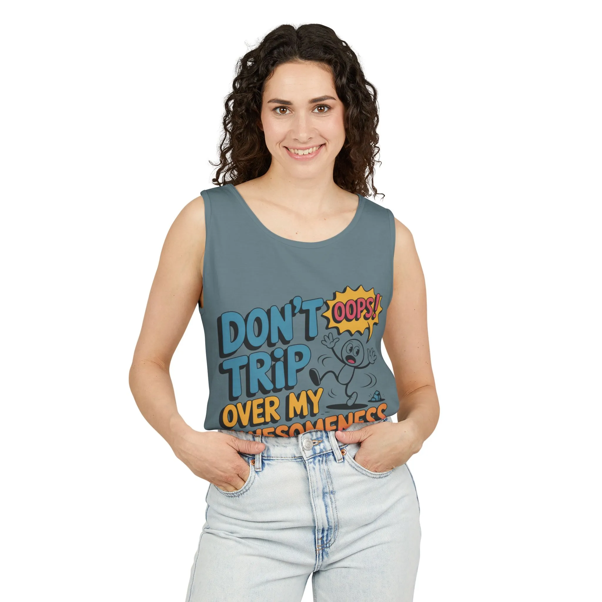 Funny Graphic Tank Top, Don't Trip Over My Awesomeness Tank, Womens Cotton Tank for Casual Wear, Gift for Friends, Birthday Gift, Humor Tee - Image 23