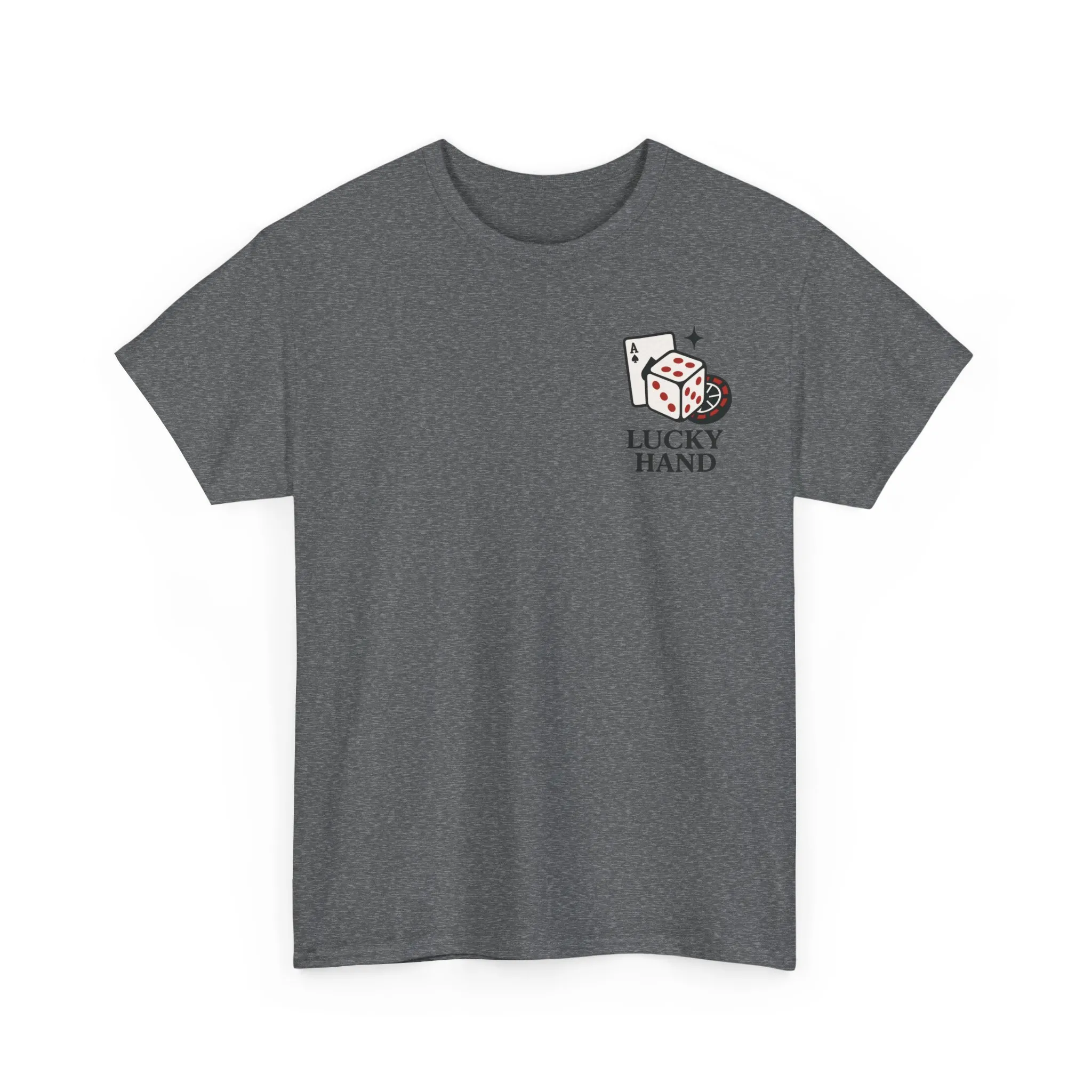 Lucky Hand Unisex Heavy Cotton Tee, Casino T-Shirt, Gambler Gift, Gambling Humor Tee, Playful Gaming Apparel, Lucky Shirt, Slot Machine Tee - Image 13