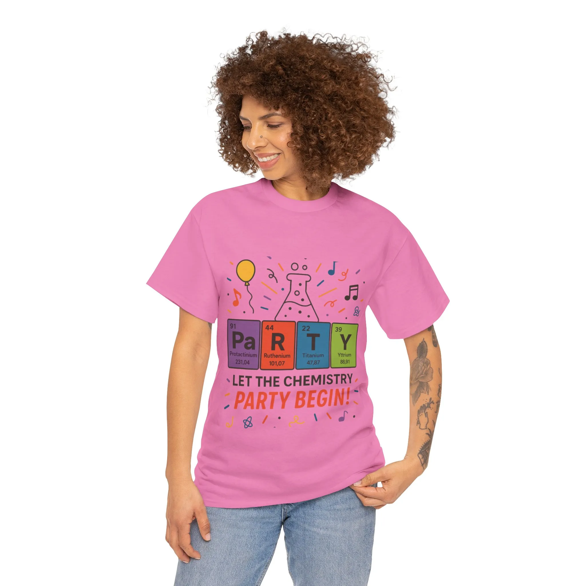 Funny Chemistry Party T-Shirt, Periodic Table PaRTY Tee, Unisex Science Humor Shirt, Gift for Chemistry Teacher,Science Tee, Nerdy Pun Shirt - Image 26