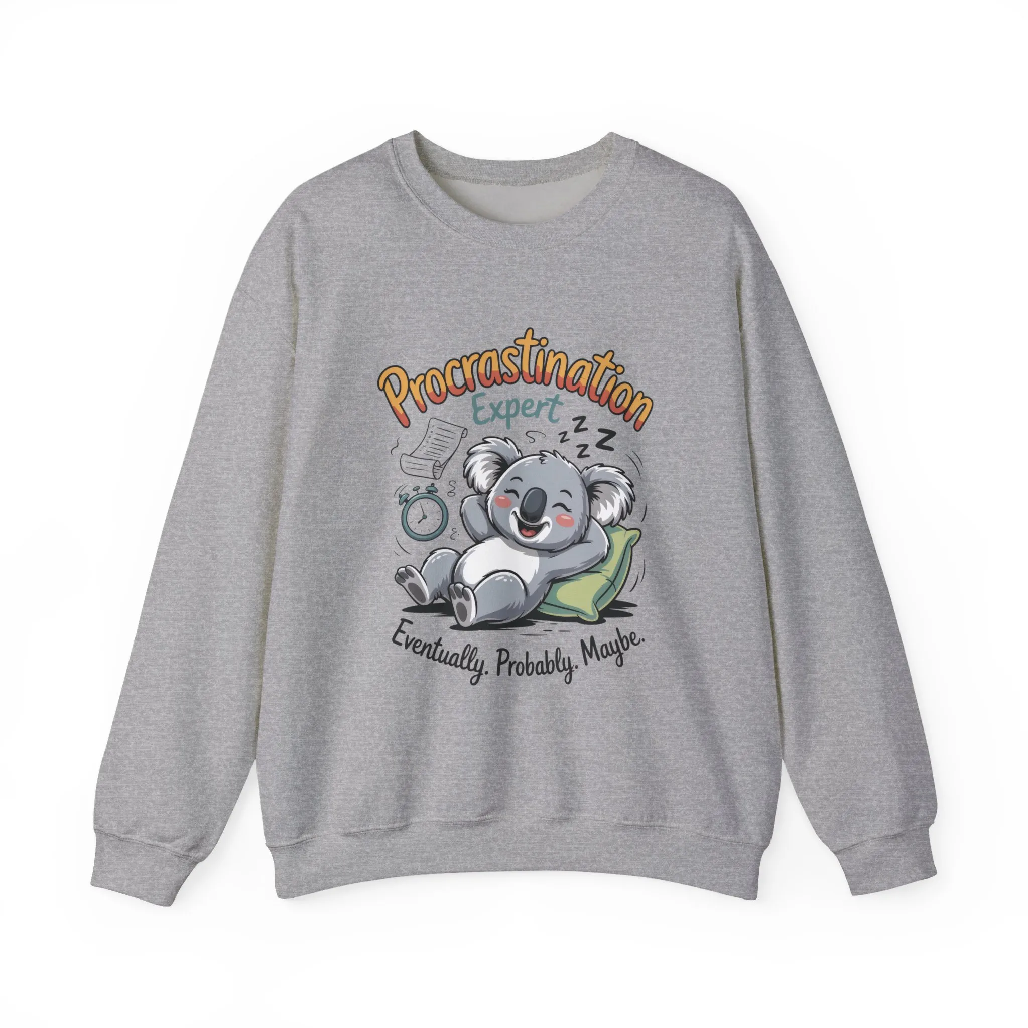 Procrastination Expert Sweatshirt, Funny Crewneck, Cozy Gift for Students, Lazy Day Apparel, Womens Sweatshirt for Relaxation - Image 7