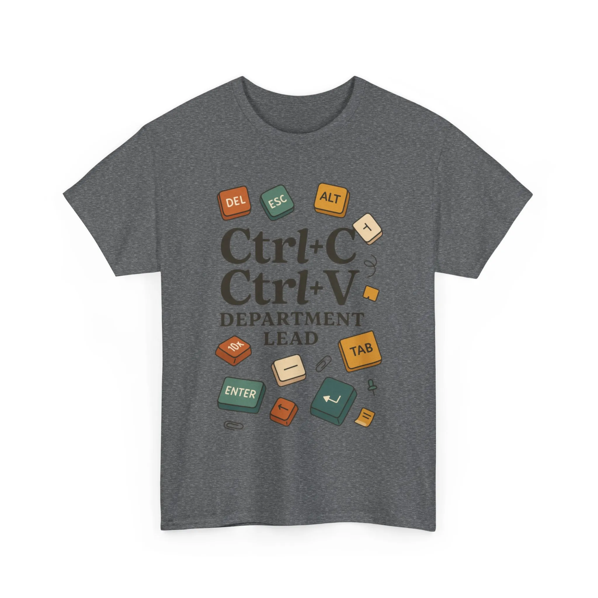 Funny Office T-Shirt, Ctrl+C Ctrl+V Department Lead Tee, Gift for Tech Lover, Creative Workwear, Programmer Apparel, Geeky Humor Shirt - Image 15