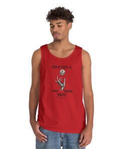 Your Fate Mens Tank Top, Skeleton Dice Graphic Tank, Trendy Gift for Gamers, Gambling Tee, Unique Quote Apparel, Workout Tank, Fitness Shirt