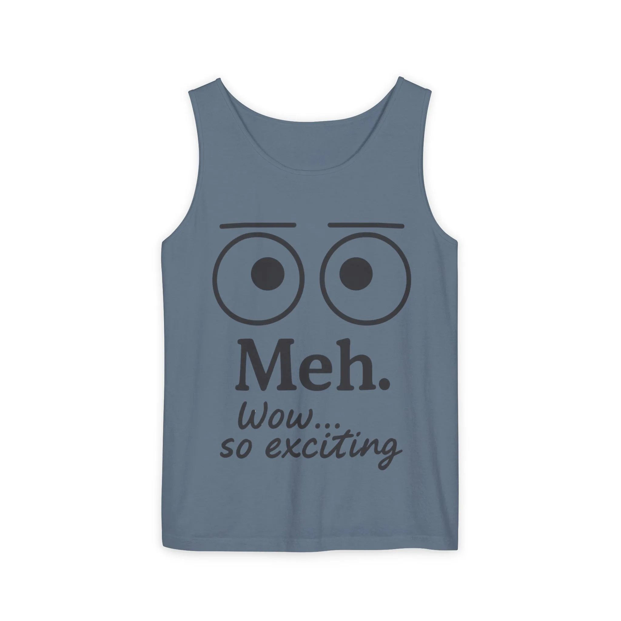 Womens Funny Graphic Tank Top with 'Meh. Wow... so exciting' Quote, Casual Wear, Summer Apparel, Gift for Friends, Humor Tank - Image 10