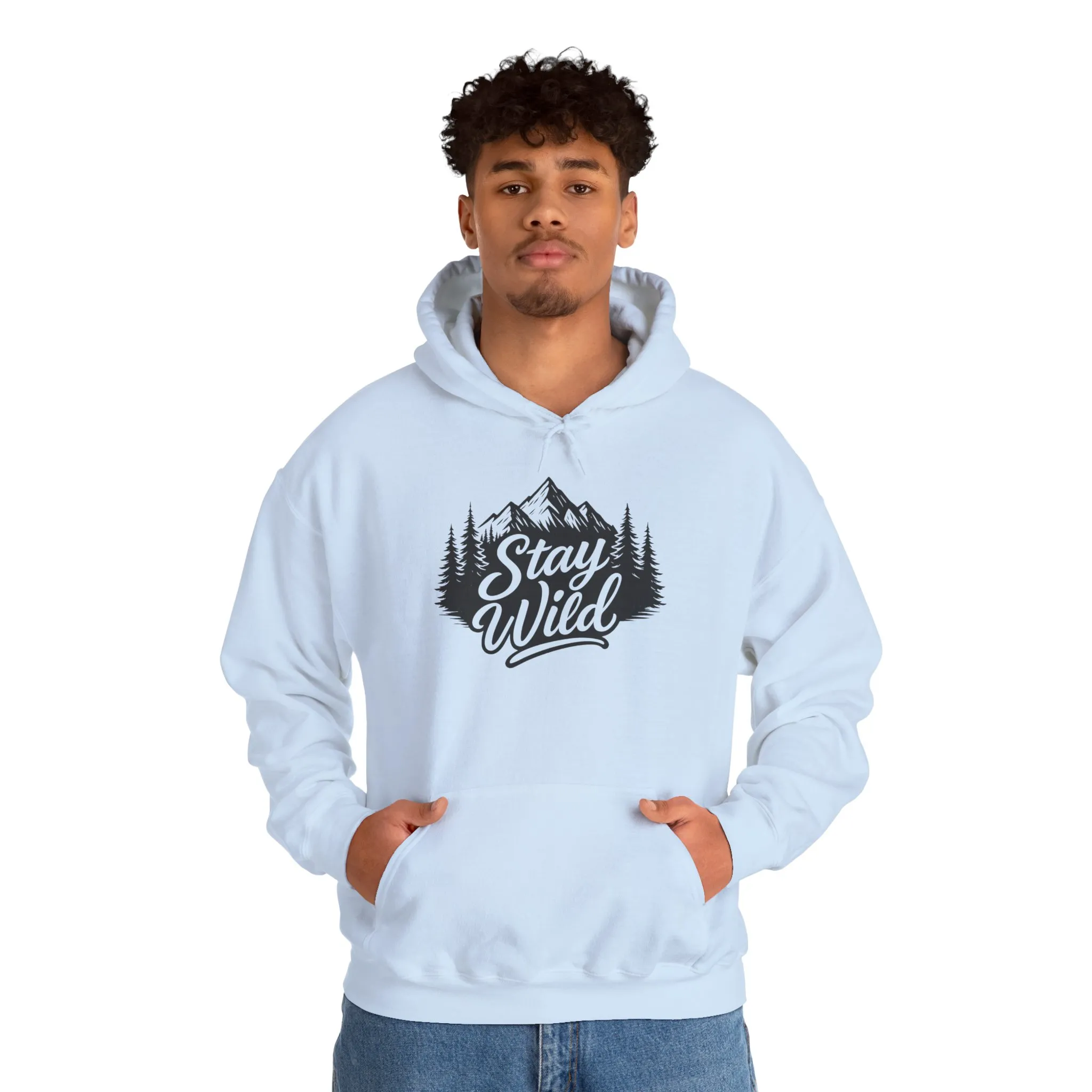 Stay Wild Hoodie, Nature Lover Unisex Pullover, Mountain Adventure Hiking Sweatshirt, Outdoorsy Gift for Him Her - Image 54
