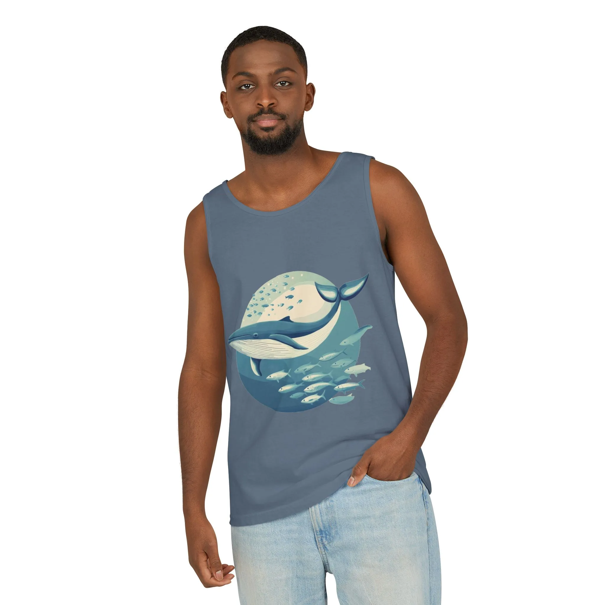 Ocean-Inspired Unisex Tank Top, Whale Design Shirt, Summer Casual Wear, Beach Vibes Gift, Eco-Friendly Fashion - Image 18