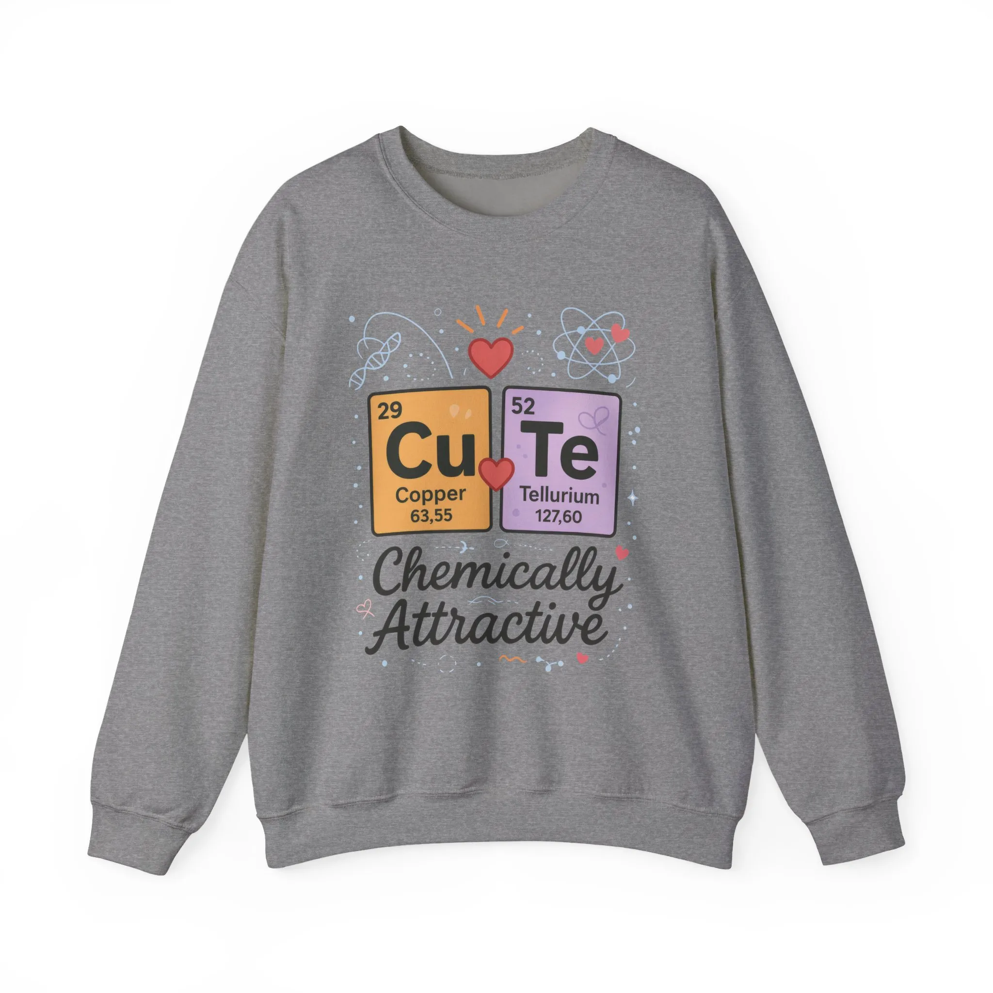 Cute Chemistry Sweatshirt for Women, Periodic Table Sweatshirt, Chemistry Gift for Her, Gift for Science Lovers, Valentine's Day Sweatshirt - Image 7