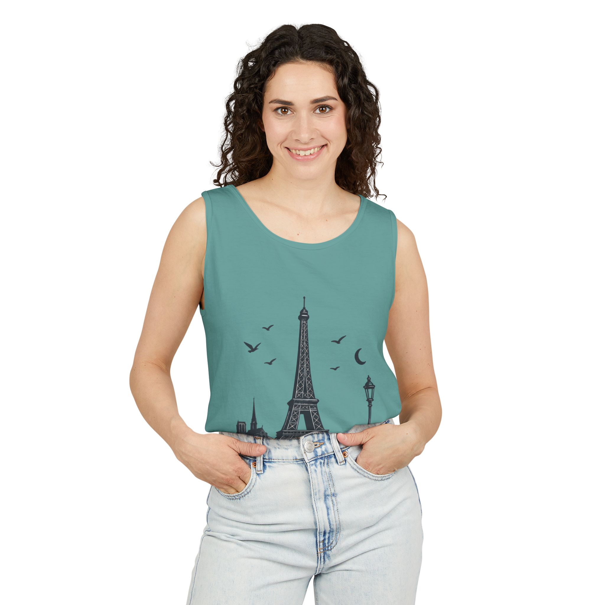Parisian Dreams Tank Top, Unisex Summer Wear, Graphic Tee, Travel Inspired Apparel, Vacation Outfit, Casual Tank for All Occasions - Image 42