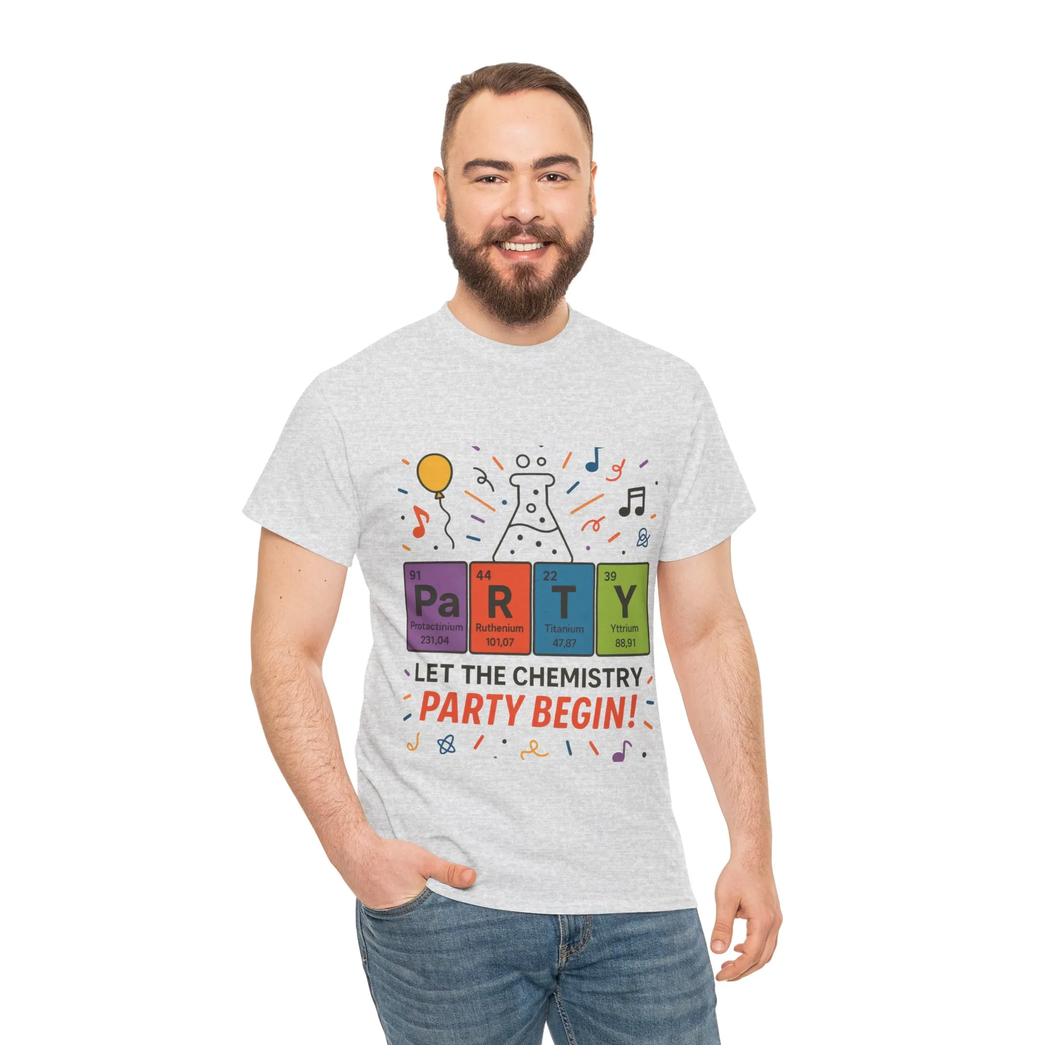 Funny Chemistry Party T-Shirt, Periodic Table PaRTY Tee, Unisex Science Humor Shirt, Gift for Chemistry Teacher,Science Tee, Nerdy Pun Shirt - Image 33