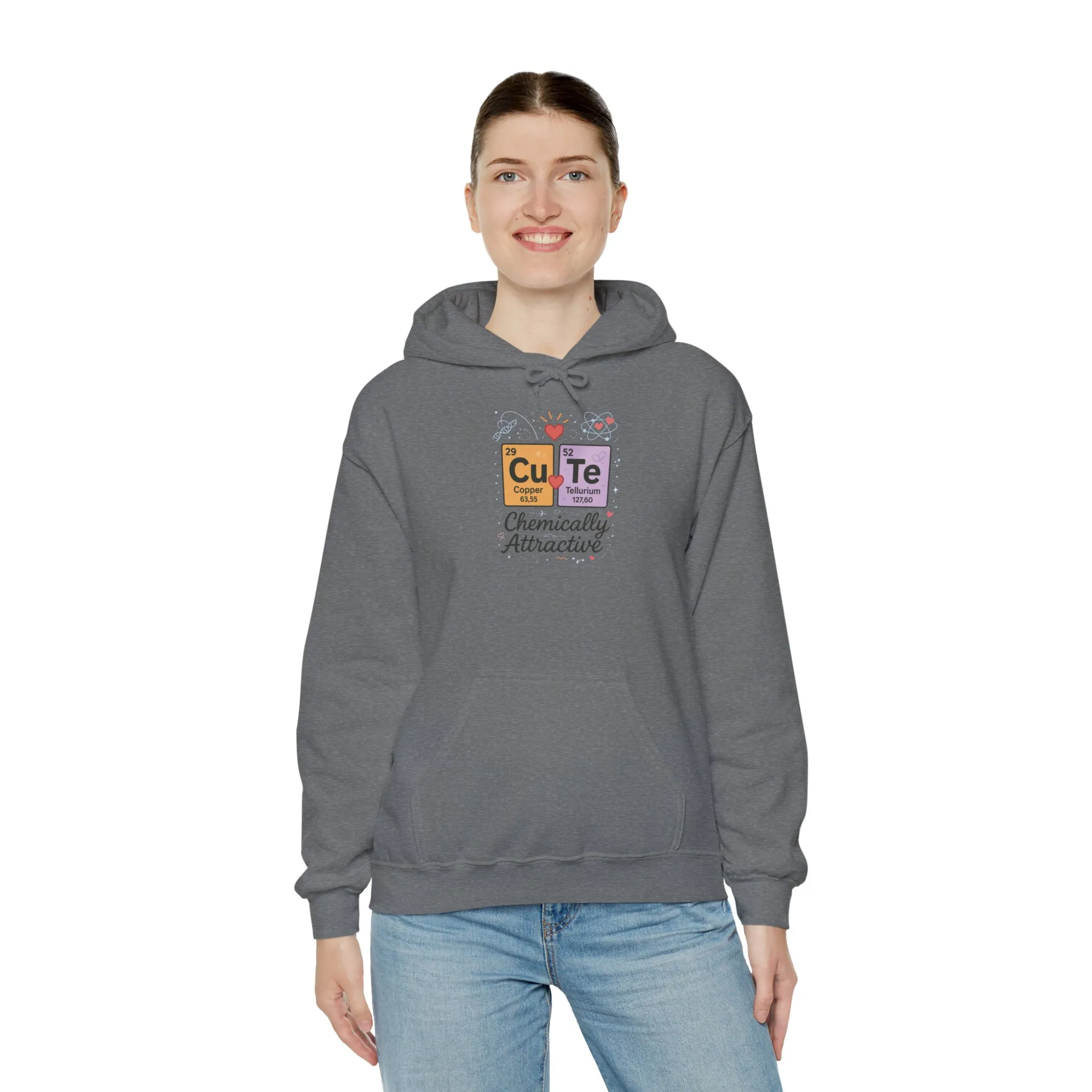 Cute Chemistry Hoodie for Women, CuTe Periodic Table Sweatshirt, Chemically Attractive Science Gift for Her, Great for Birthdays & Holidays - Image 6