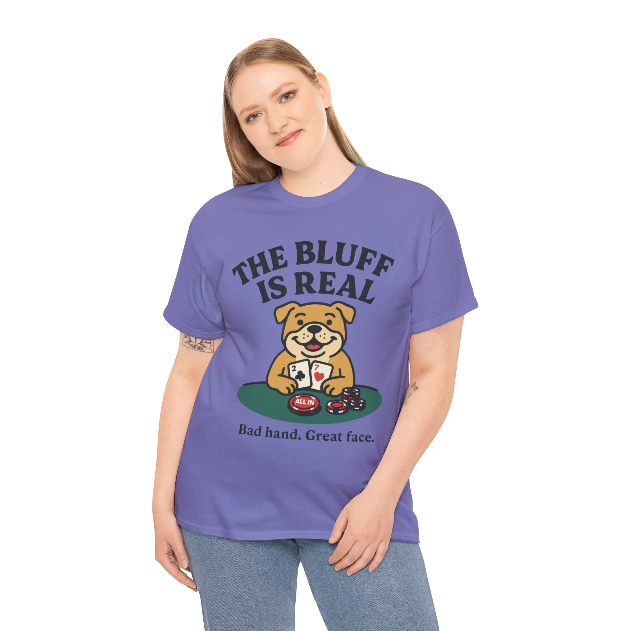 Funny Dog Poker Tee, The Bluff is Real, Animal Lover Gift, Unisex Casino Humor Gift, Poker Night Apparel, Cute Pet Humor T-Shirt - Image 29