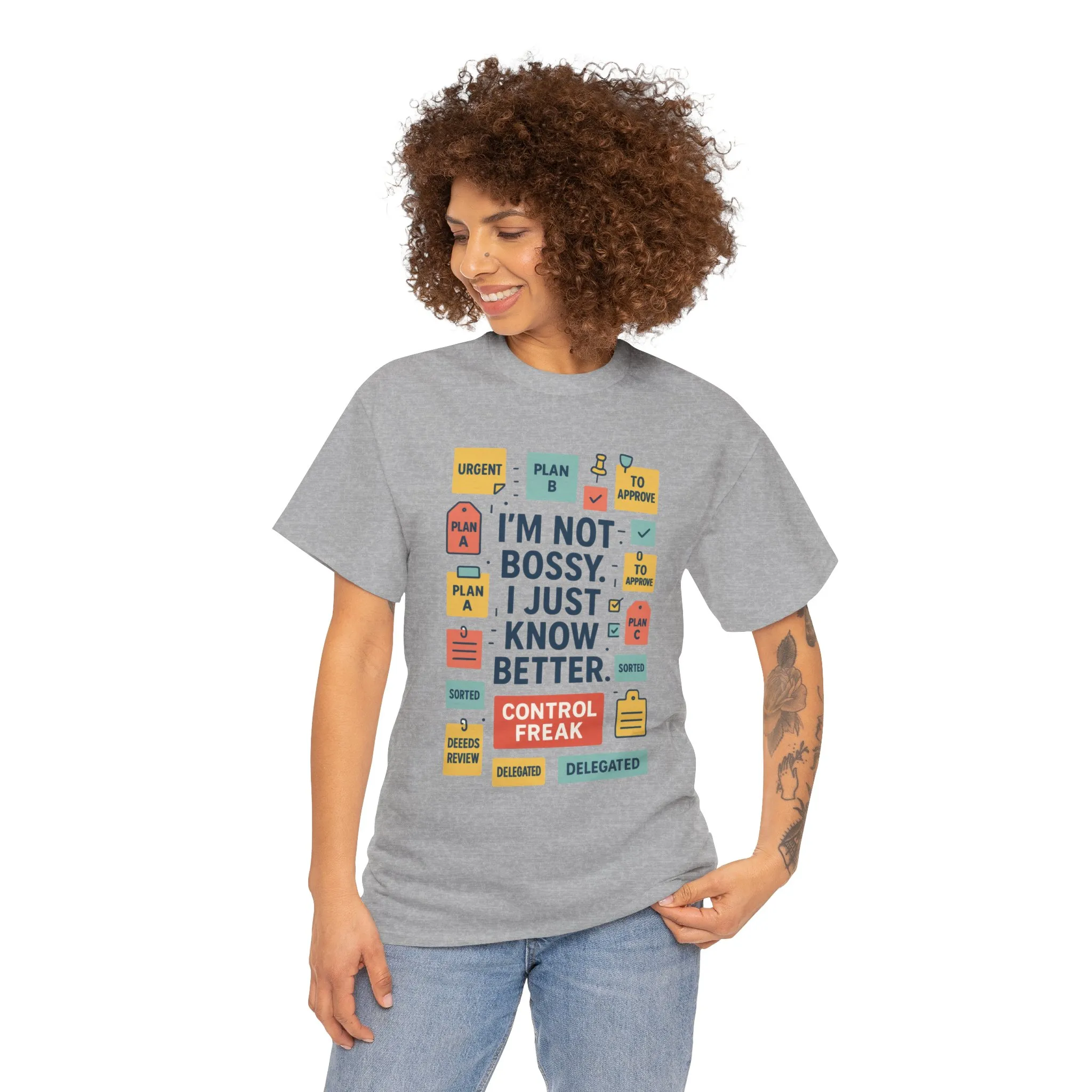 Funny Women's Control Freak T-Shirt, Bold Sarcastic Tee for Her, Funny Women's Cotton T-Shirt for Bossy Friends, Gifts, Self-Expression - Image 11