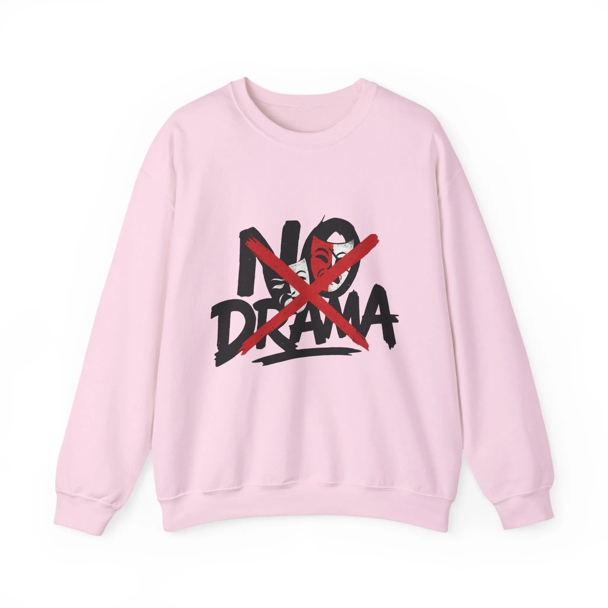 No Drama Crewneck Womens Sweatshirt, Cozy Sweatshirt, Relaxed Fit Pullover, Casual Gift for Friends, Everyday Comfort Apparel - Image 19
