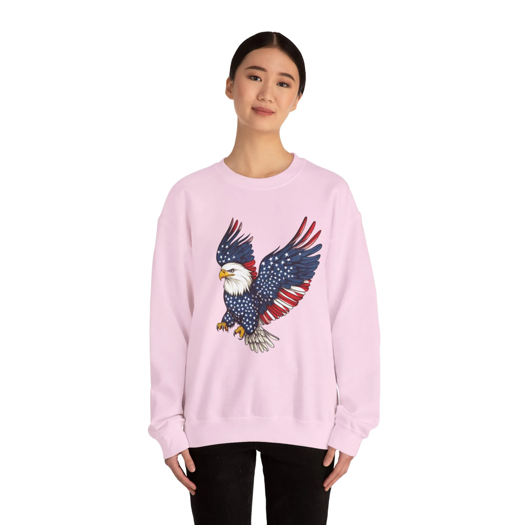 Patriotic Eagle Sweatshirt, Unisex Crewneck, USA Pride Apparel, Cozy Everyday Wear, Perfect for Independence Day, Gift for Patriots - Image 35