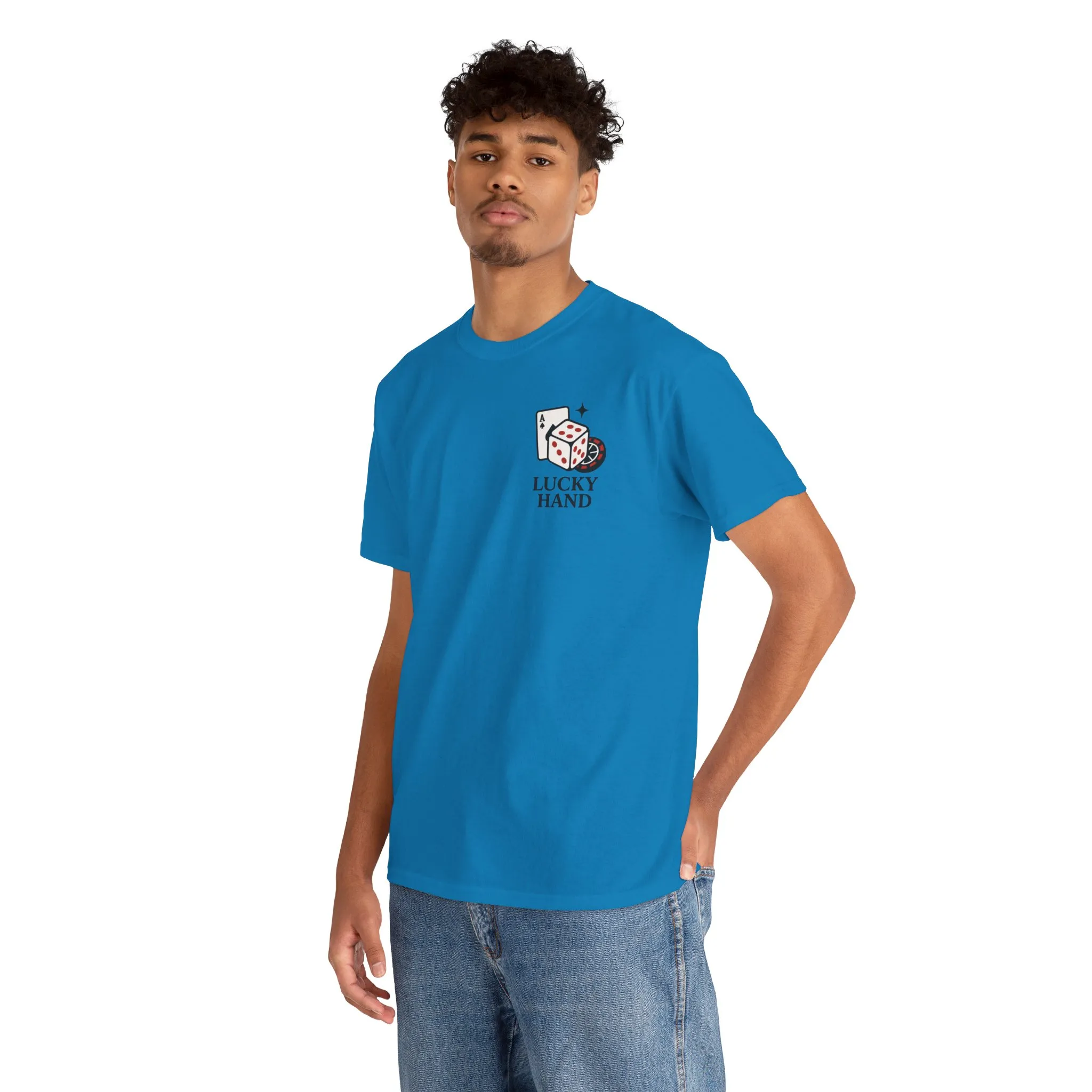 Lucky Hand Unisex Heavy Cotton Tee, Casino T-Shirt, Gambler Gift, Gambling Humor Tee, Playful Gaming Apparel, Lucky Shirt, Slot Machine Tee - Image 24