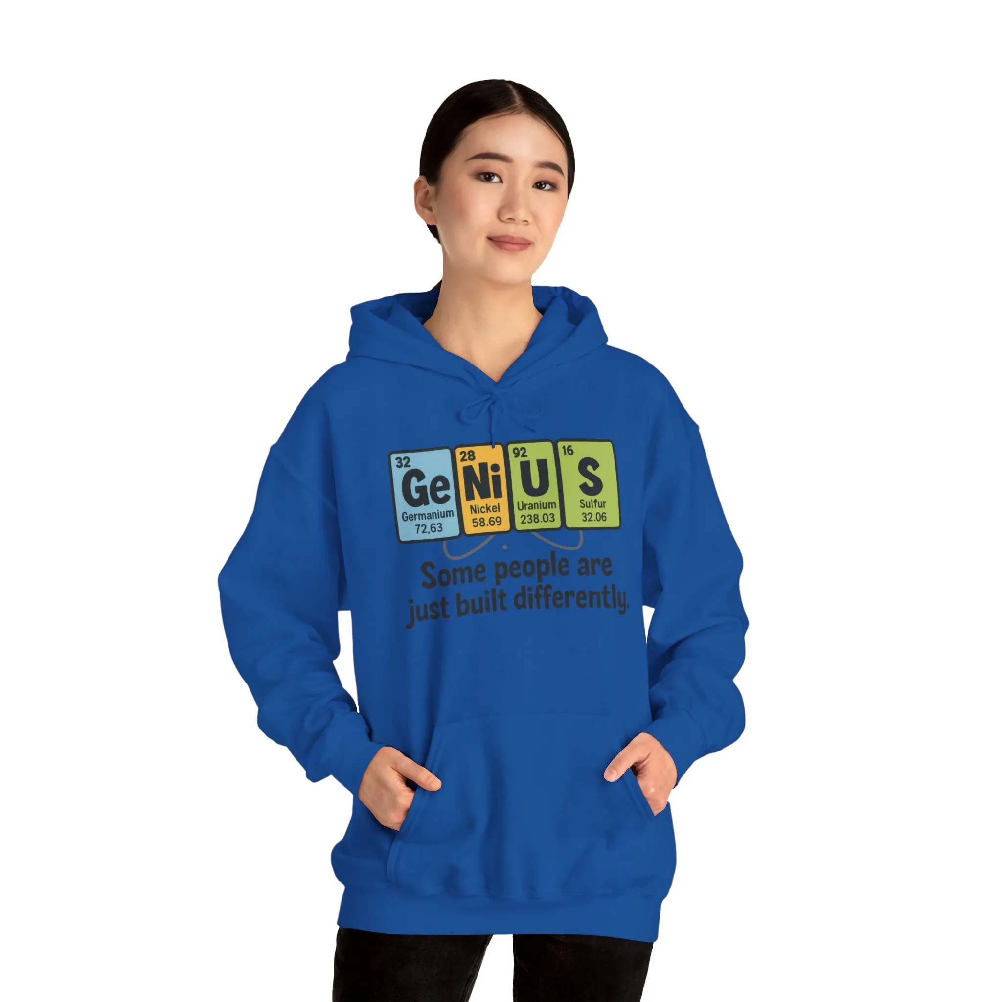 Funny Womens Genius Hoodie, Periodic Table Science Pullover, Nerdy Chemistry Sweatshirt for Her, Science Lover Apparel, Funny Chemistry Gift - Image 12