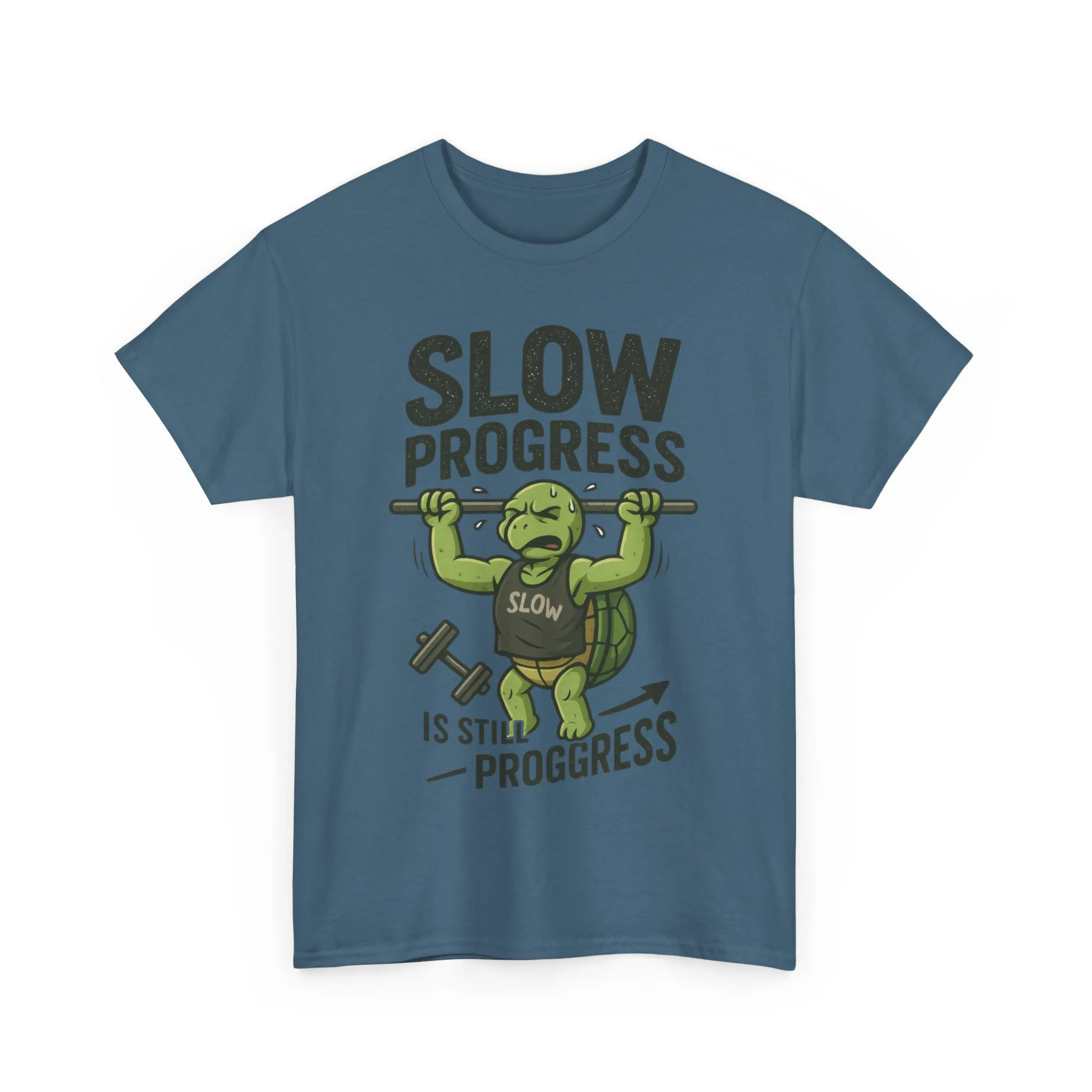 Slow Progress Gym Shirt, Funny Turtle Workout Tee for Men, Motivational Fitness Gift, Humor T-Shirt, Unisex Activewear, Workout Gift - Image 19