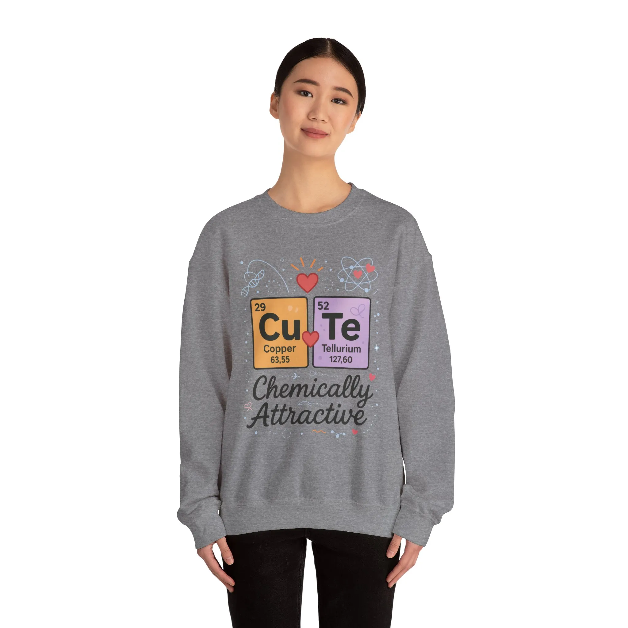 Cute Chemistry Sweatshirt for Women, Periodic Table Sweatshirt, Chemistry Gift for Her, Gift for Science Lovers, Valentine's Day Sweatshirt - Image 8