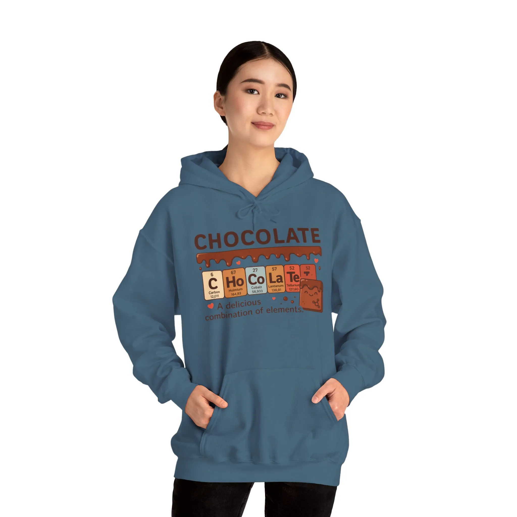 Chocolate Lovers Comfort Hoodie, Perfect Gift for Chemistry Lovers, Casual Wear, Sweet Treats Enthusiasts, Birthdays, Chemistry Students - Image 26