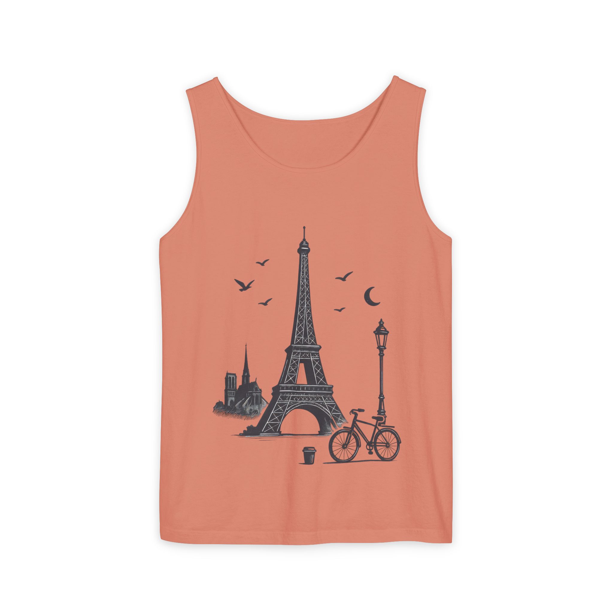 Parisian Dreams Tank Top, Unisex Summer Wear, Graphic Tee, Travel Inspired Apparel, Vacation Outfit, Casual Tank for All Occasions - Image 9