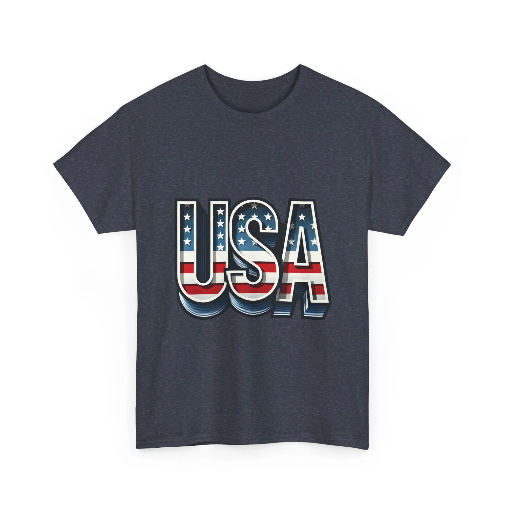 USA Patriotic Unisex Heavy Cotton Tee, American Pride Shirt, July 4th T-Shirt, Independence Day Apparel, Casual Summer Top - Image 19