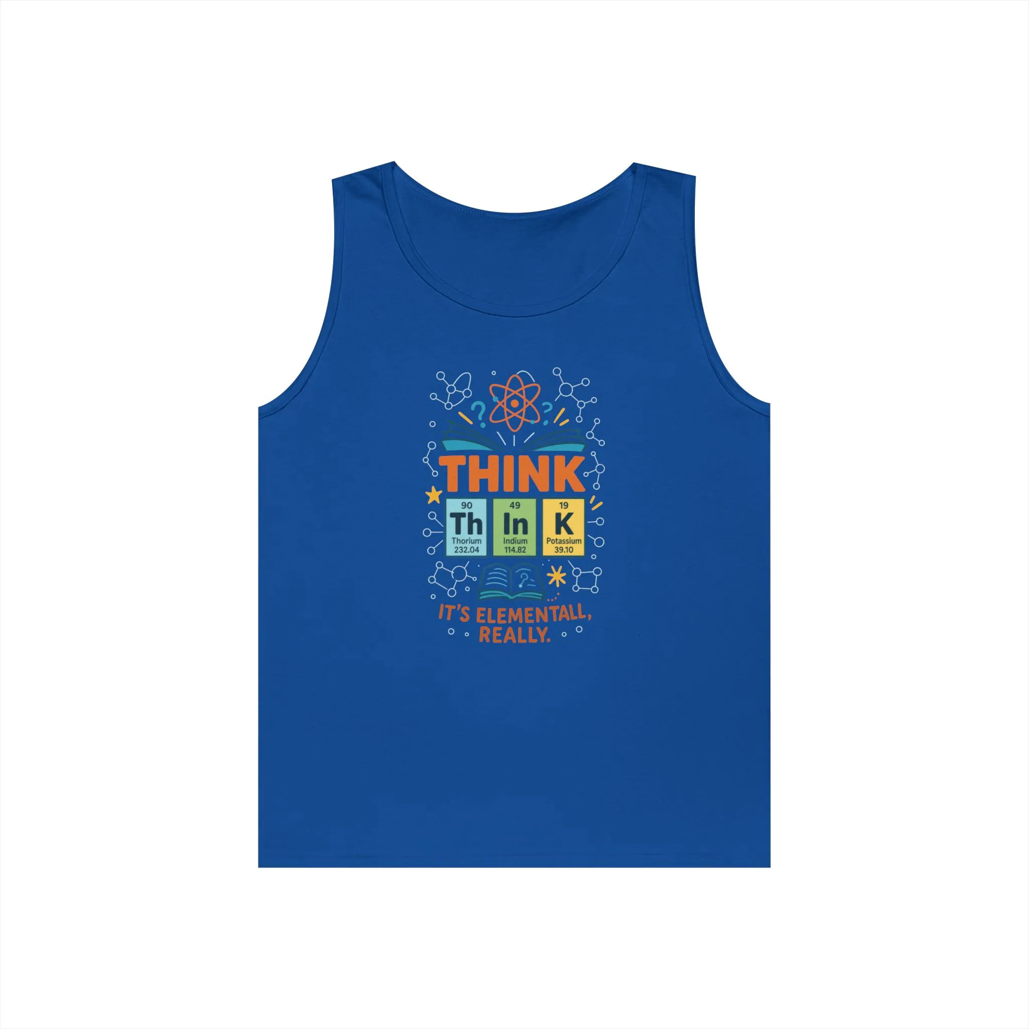 Think Tank Top for Men, Nerdy Chemistry Shirt, Periodic Table Funny Science Tank, Geeky STEM Gift for Him, Science Lovers Gift - Image 19