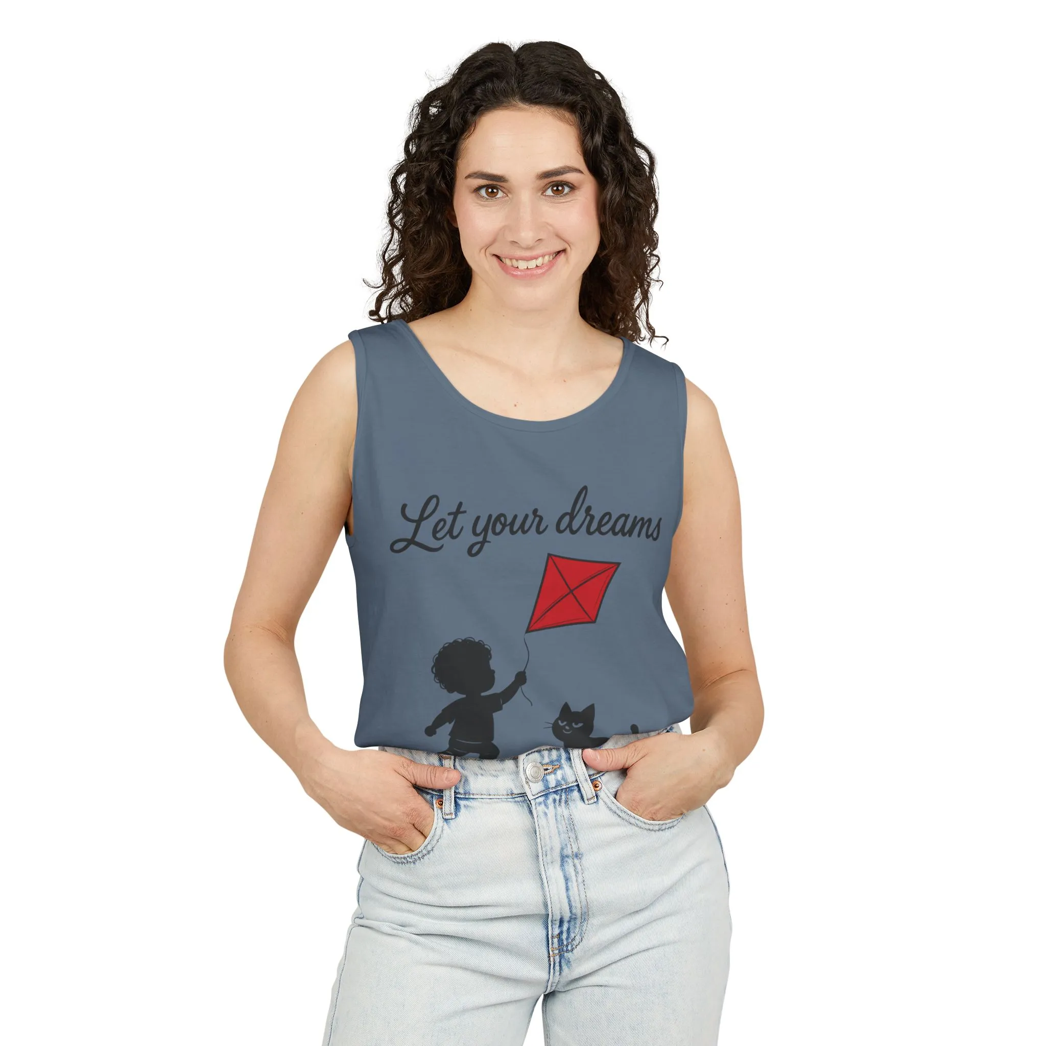Dream-Catching Tank Top - Lightweight, Womens, Inspirational Graphic Tee, Summer Wear, Perfect Gift for Kids & Families - Image 14