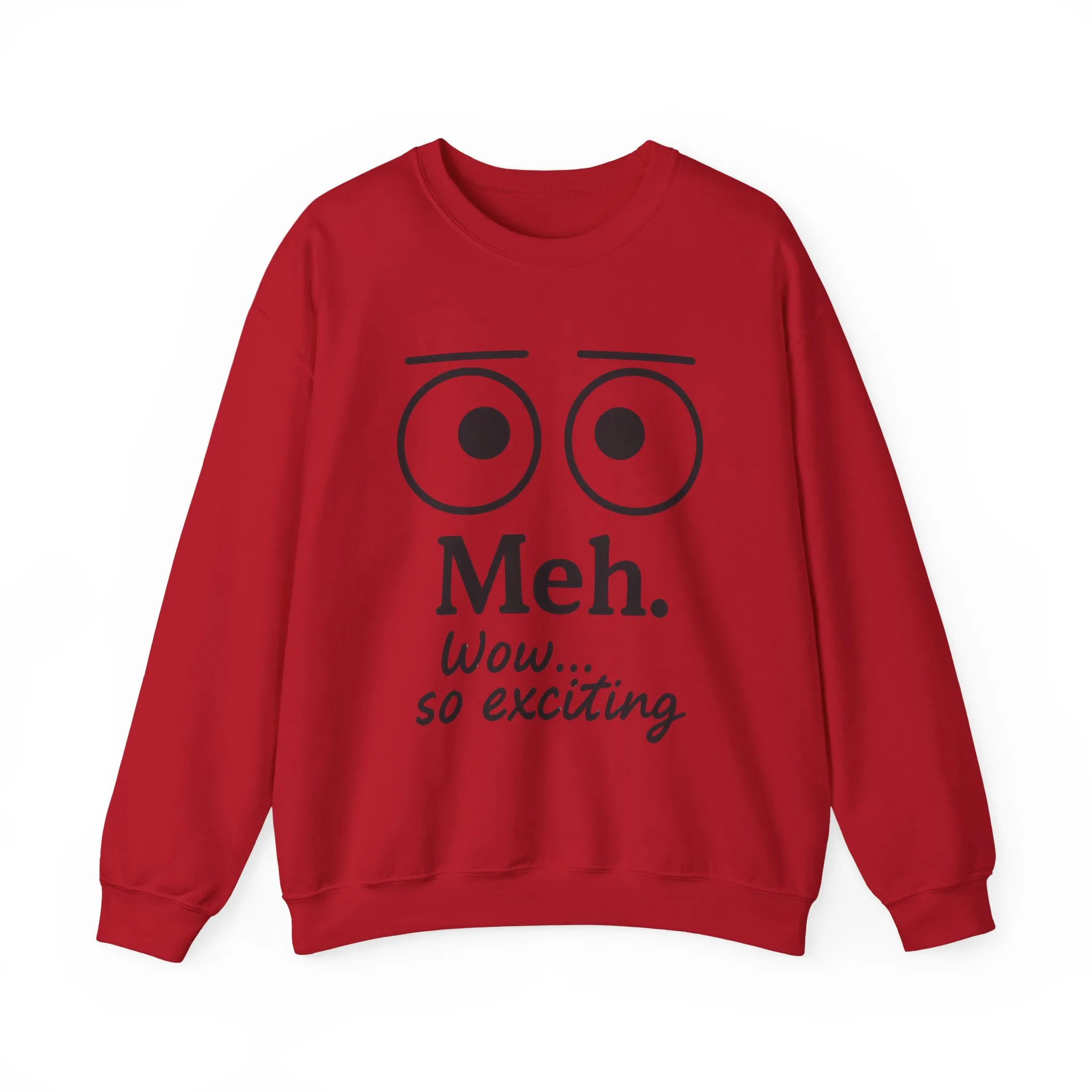 Meh Sweatshirt, Womens Funny Crewneck, Casual Gift for Friends, Comfy Everyday Wear, Sarcastic Apparel, Relaxed Style Clothing - Image 31