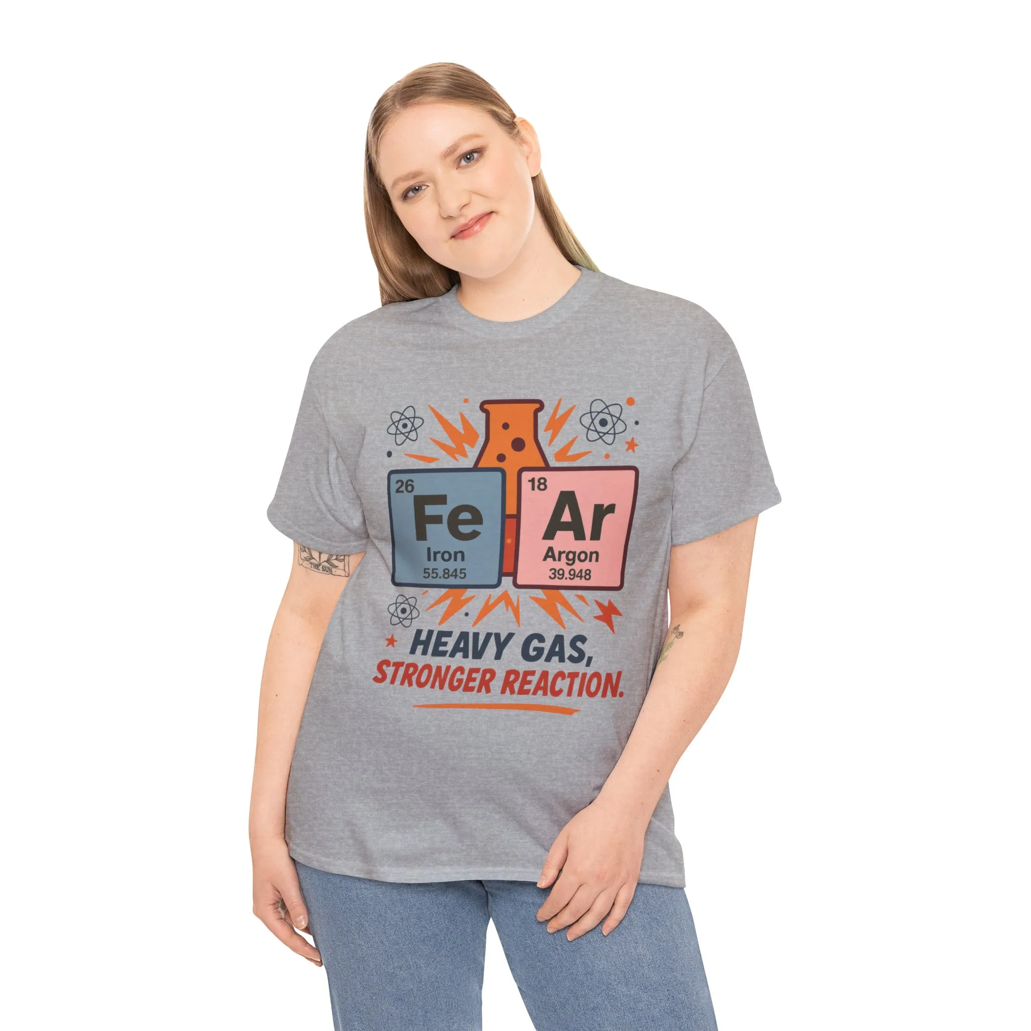 Funny Womens Science T-Shirt, FeAr Element Shirt, Chemistry Tee, Gift for Chemistry Lovers, Elements Table Humorous - Image 9