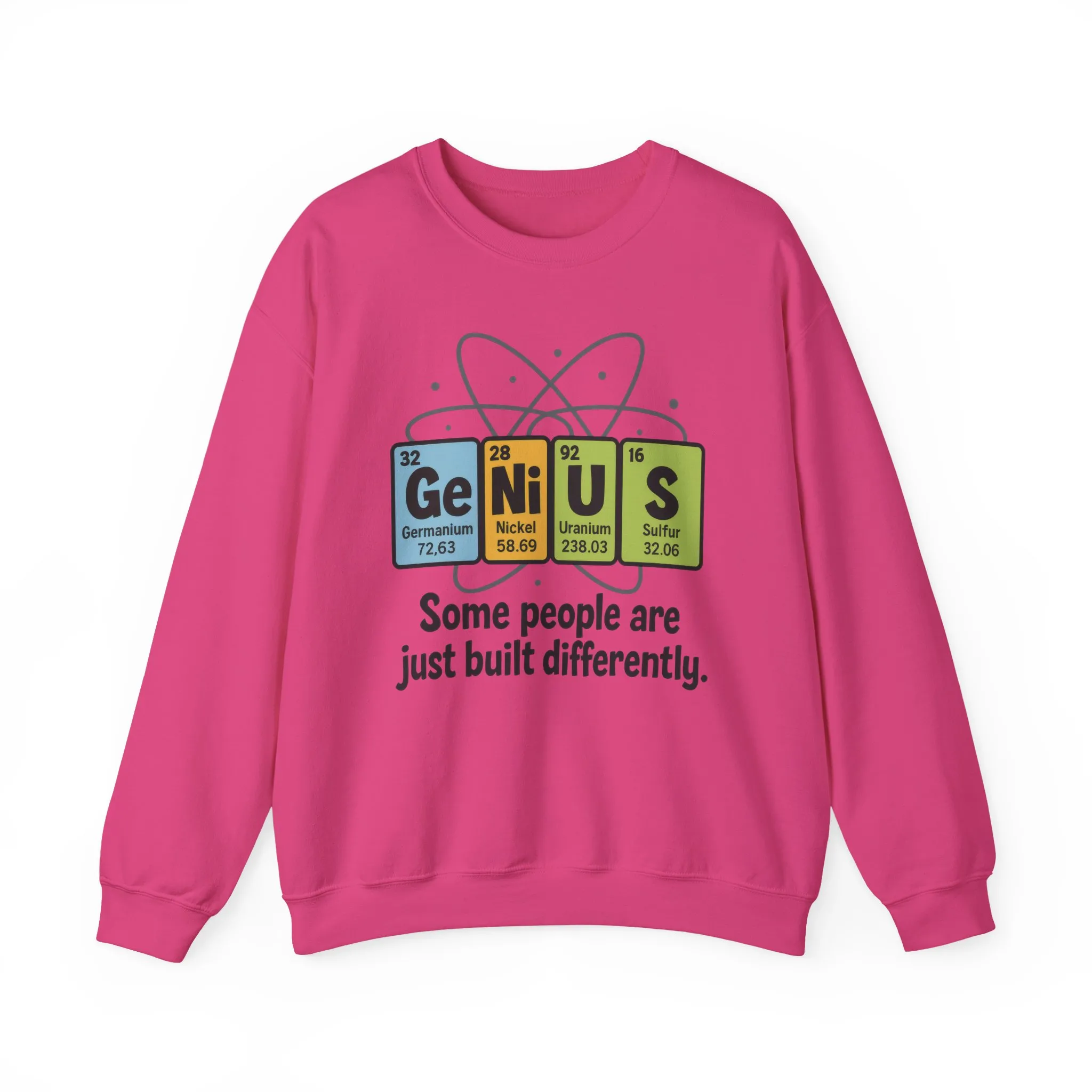 Funny Womens Science Sweatshirt, Genius Periodic Table Pullover, Nerdy Chemistry Gift for Her, Funny Gift for Nerds, Science Geek Apparel - Image 25