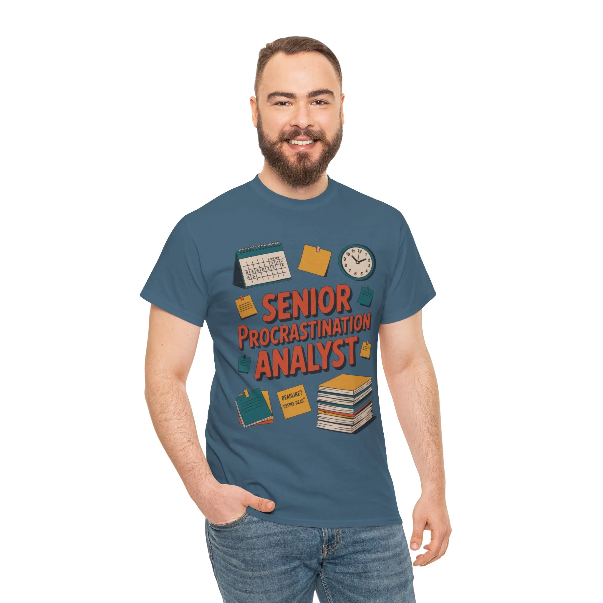 Senior Procrastination Analyst Tee, Funny Office Shirt, Gift for Graduates, Motivation T-Shirt, Humor Apparel, Job Humor Clothing - Image 26